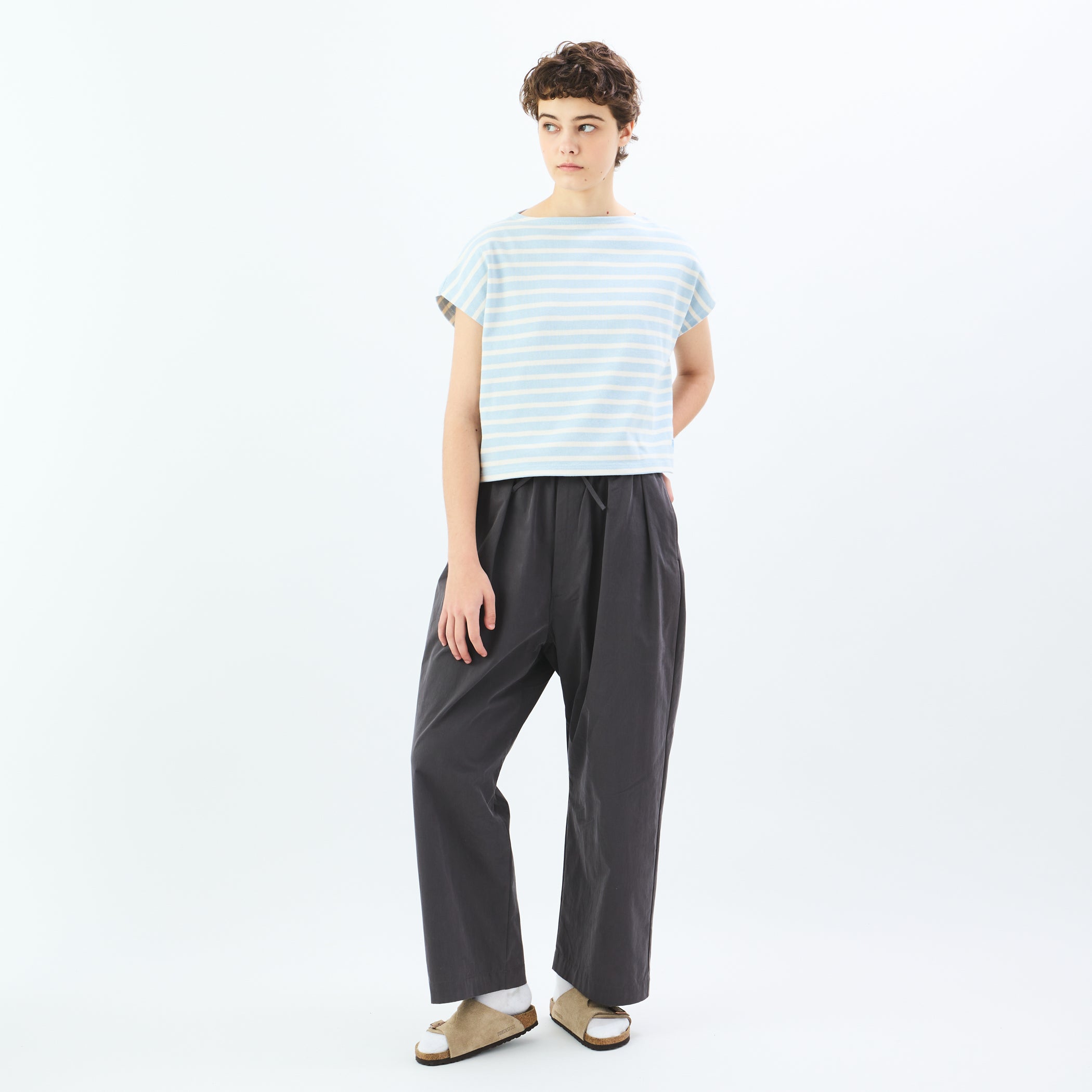 Women's Cotton Lourd French Sleeve Basque Shirt