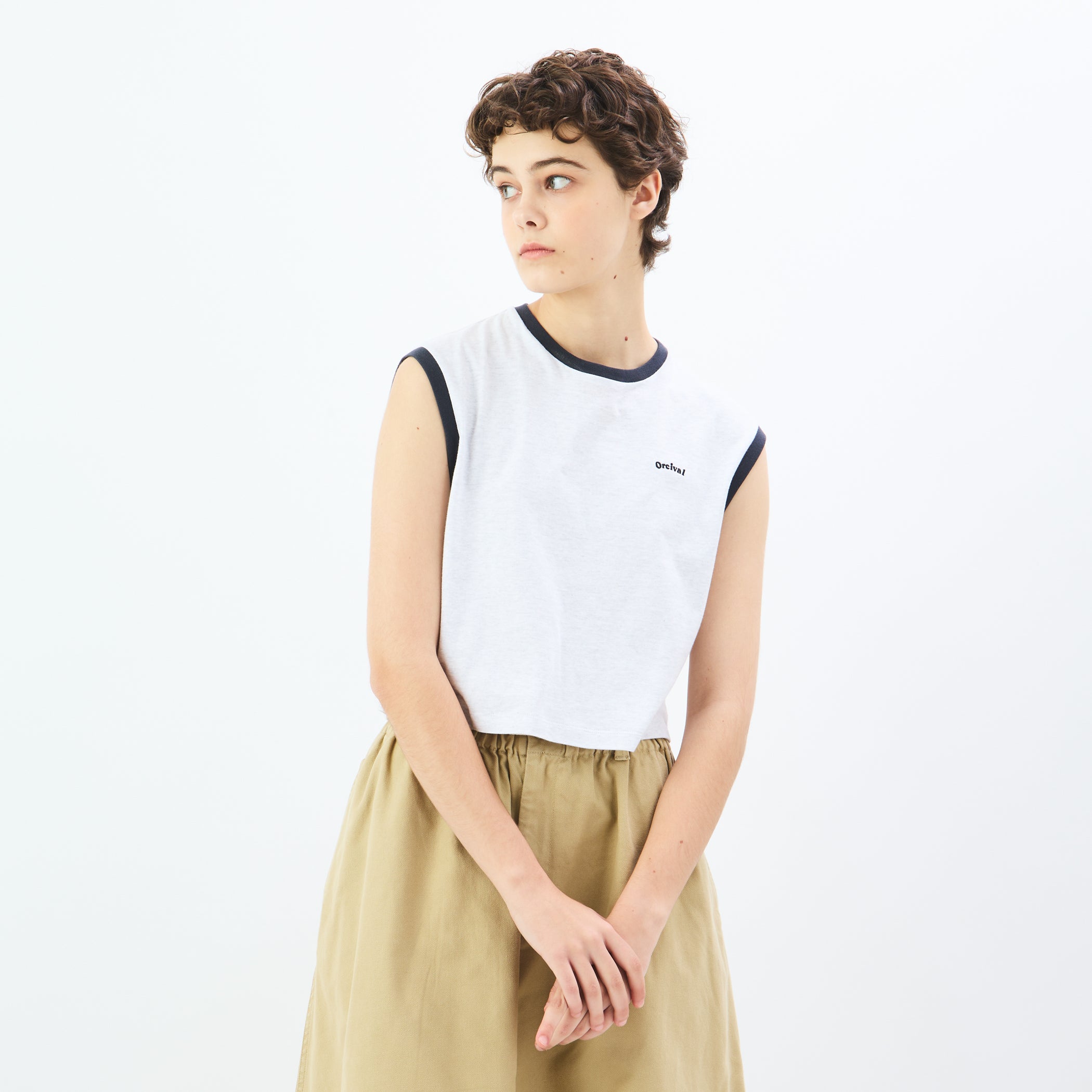 Women's Embroidery Sleeveless T-shirt