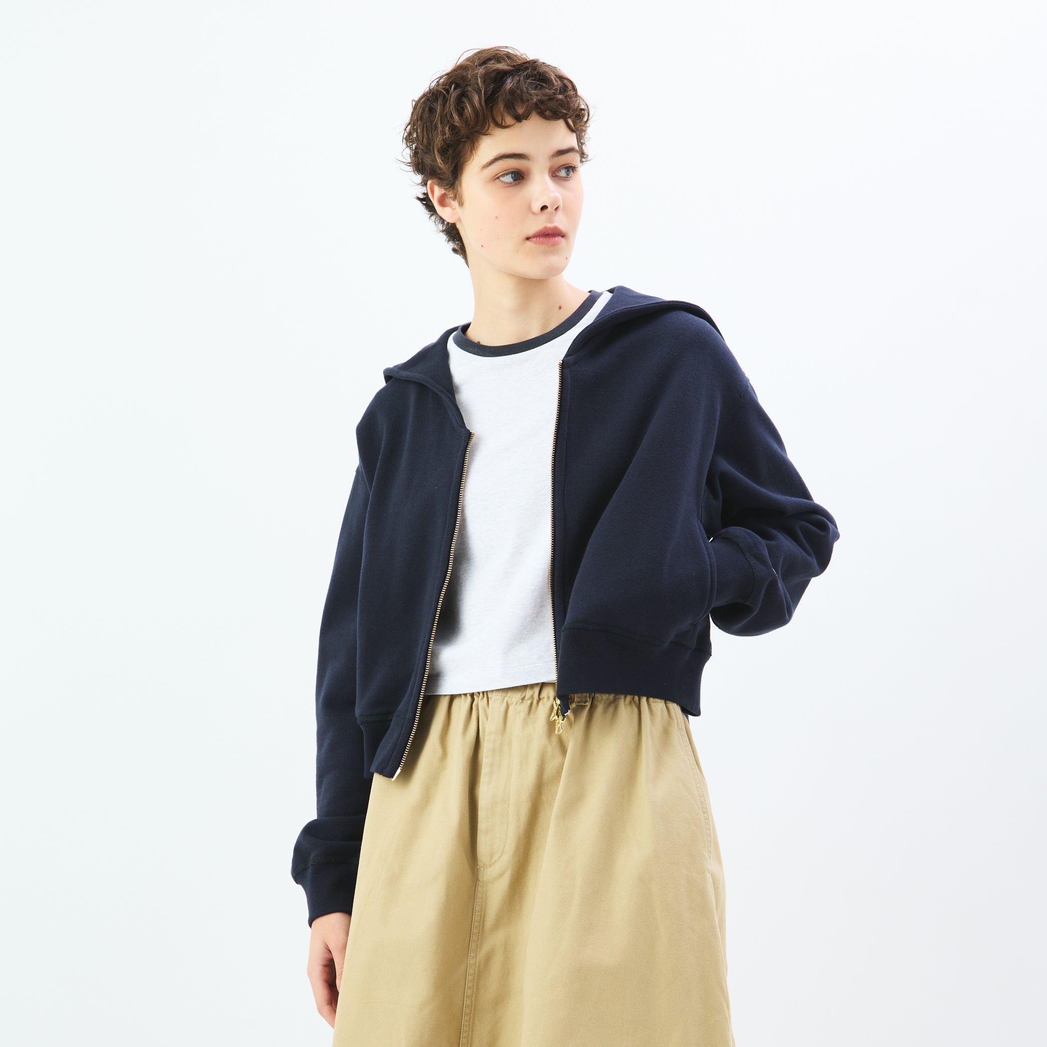 Women's Light French Terry Zip Sailor