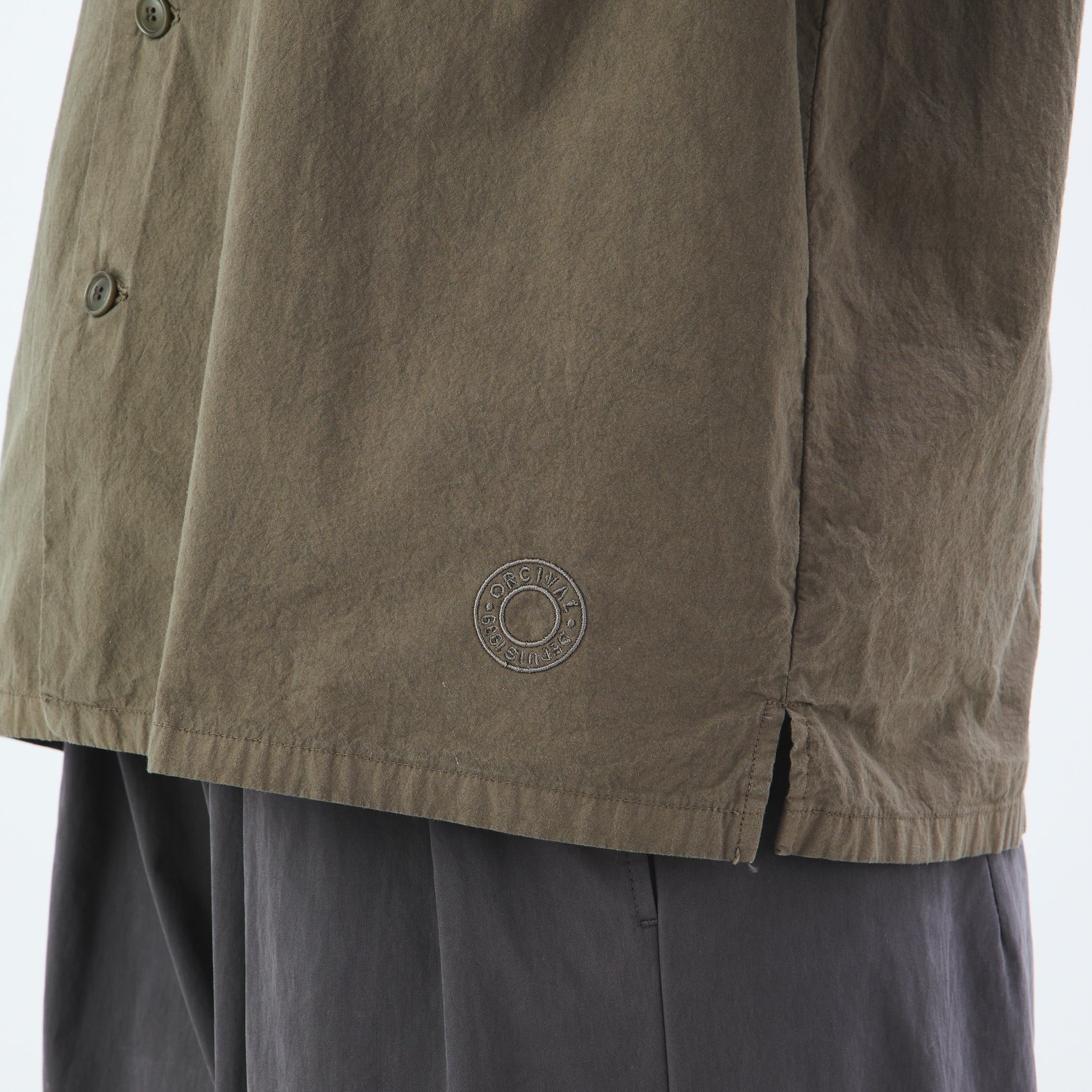 Garment Dye Poplin Open Collar Half Sleeve Shirt