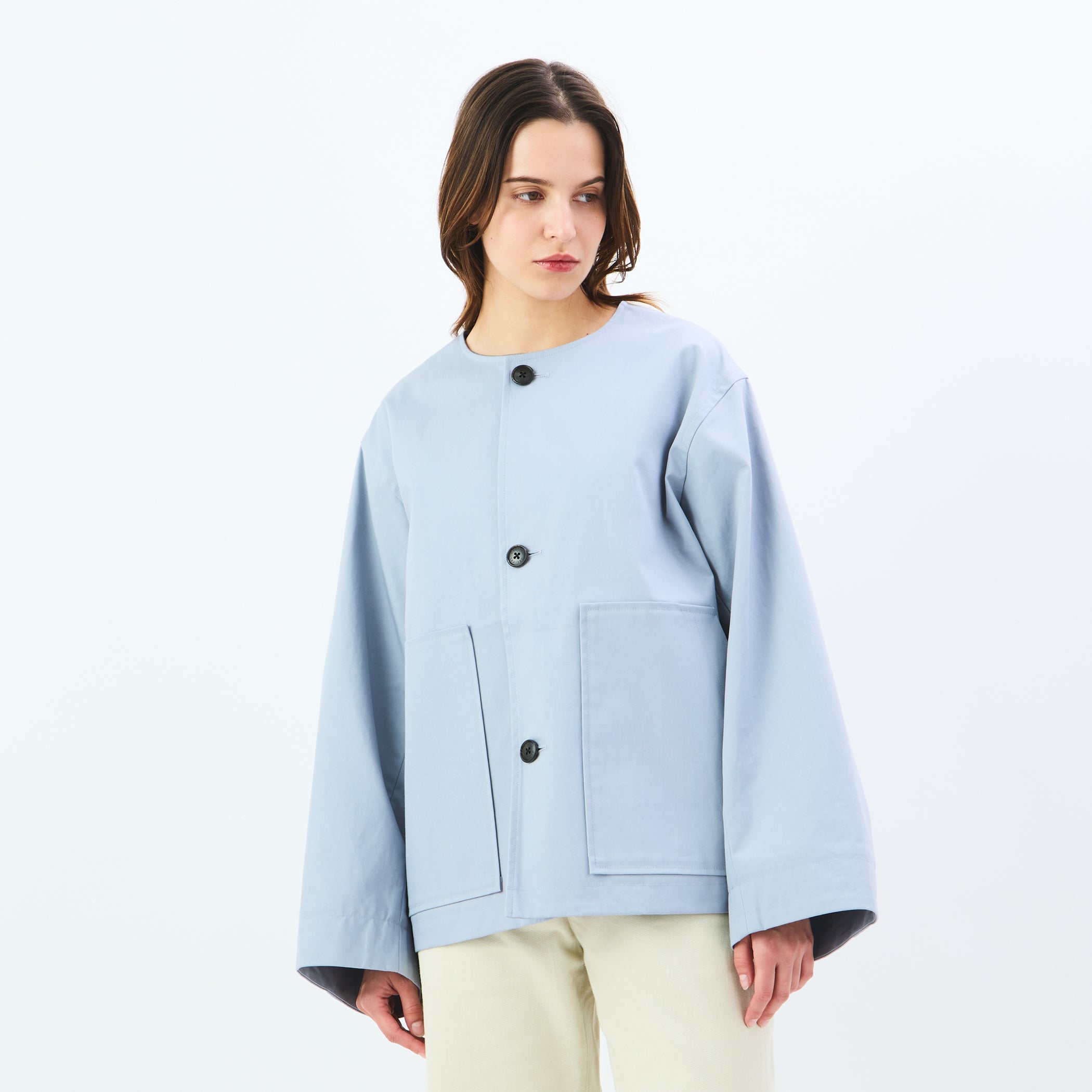 Women's Cotton Weather Bonding Collarless Jacket