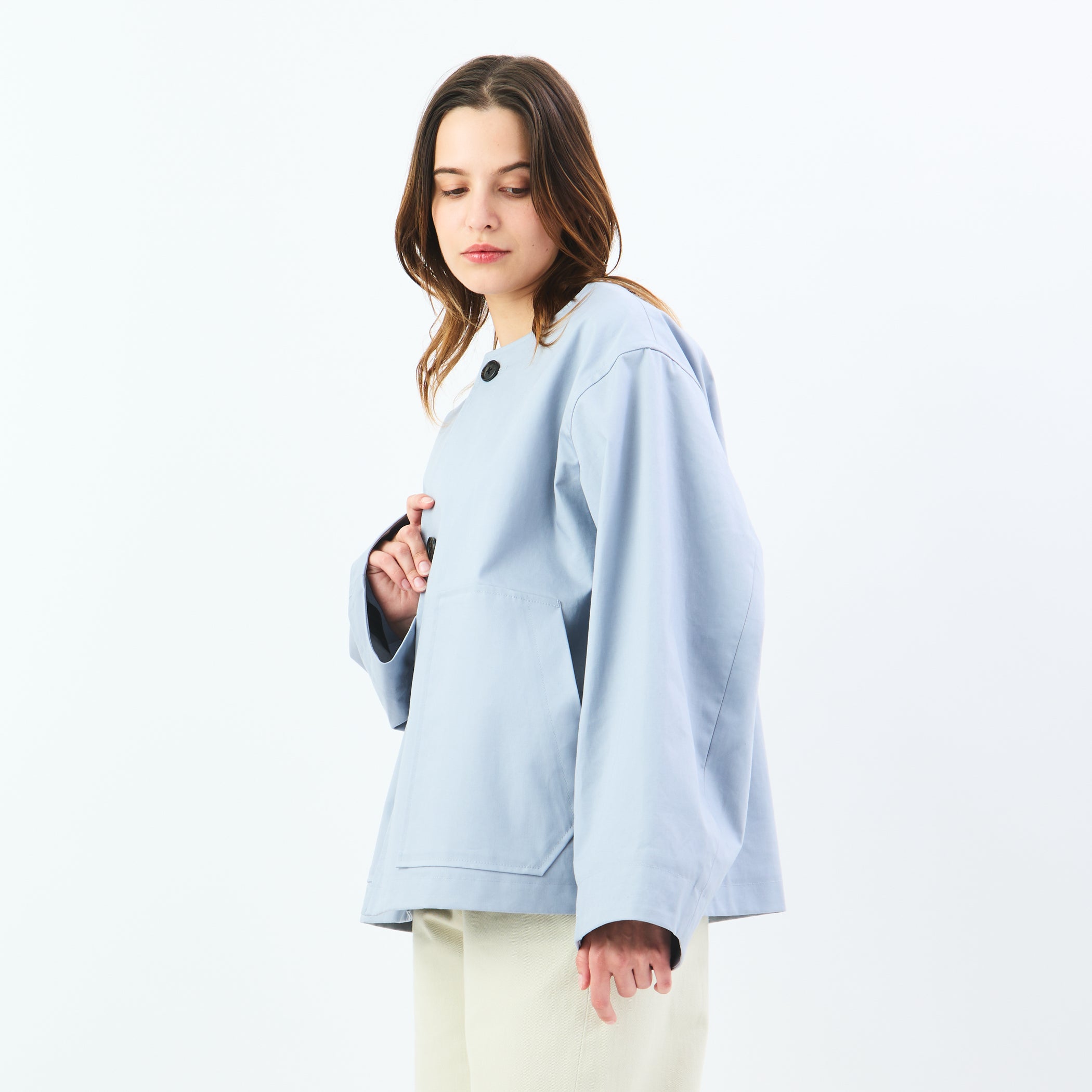 Women's Cotton Weather Bonding Collarless Jacket