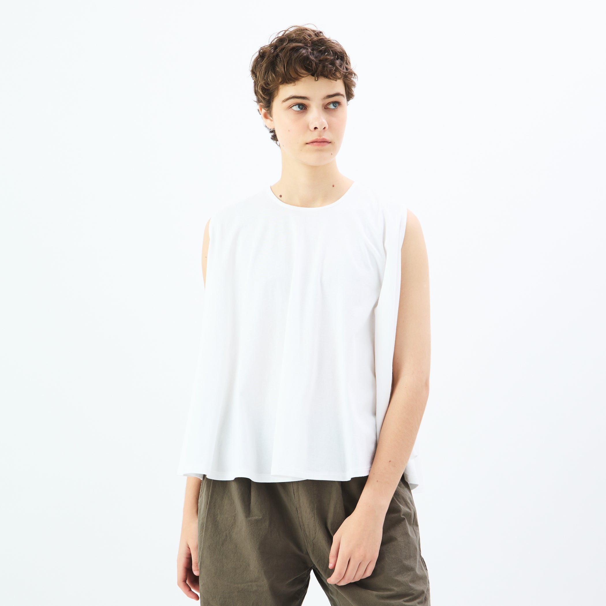 Women's Open End Jersey Sleeveless Blouse