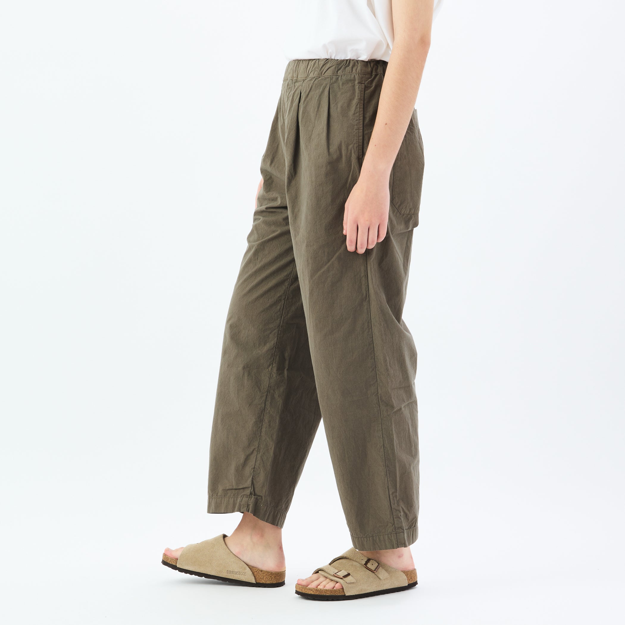 Garment Dye Poplin Easy Pants