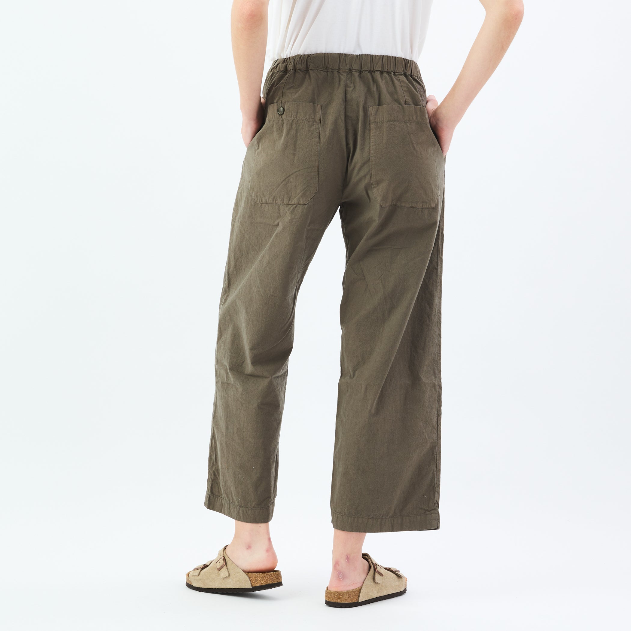 Garment Dye Poplin Easy Pants