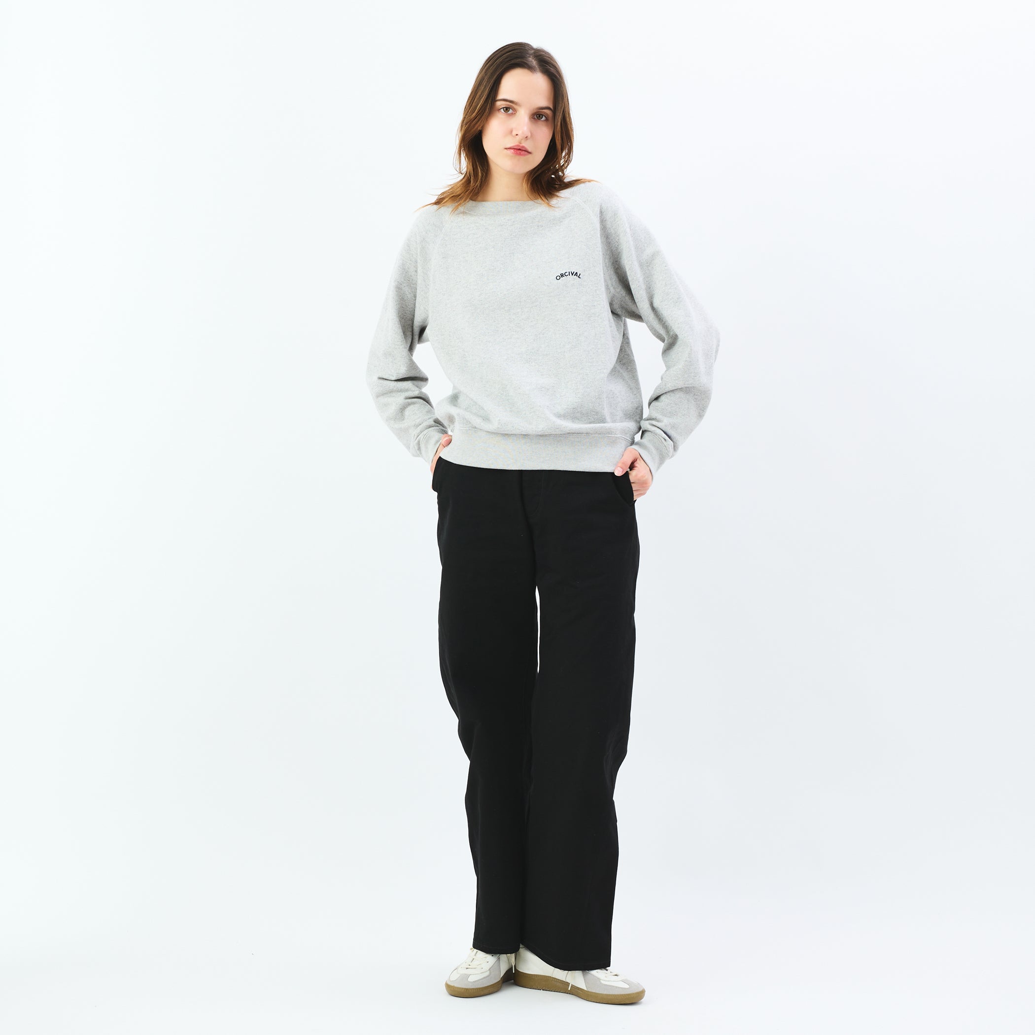 Cotton Drill Wide Pants