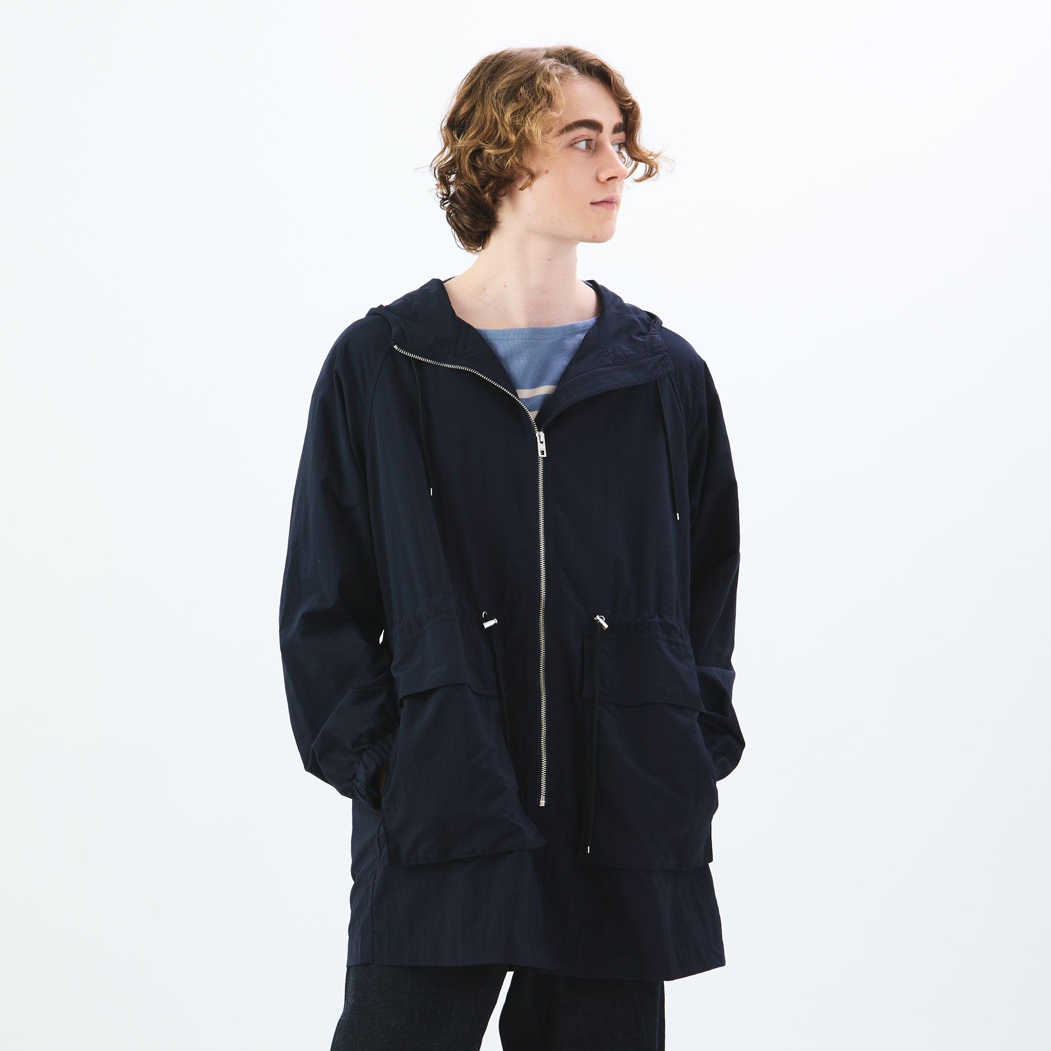 Men's Nylon Taslan Hooded Jacket