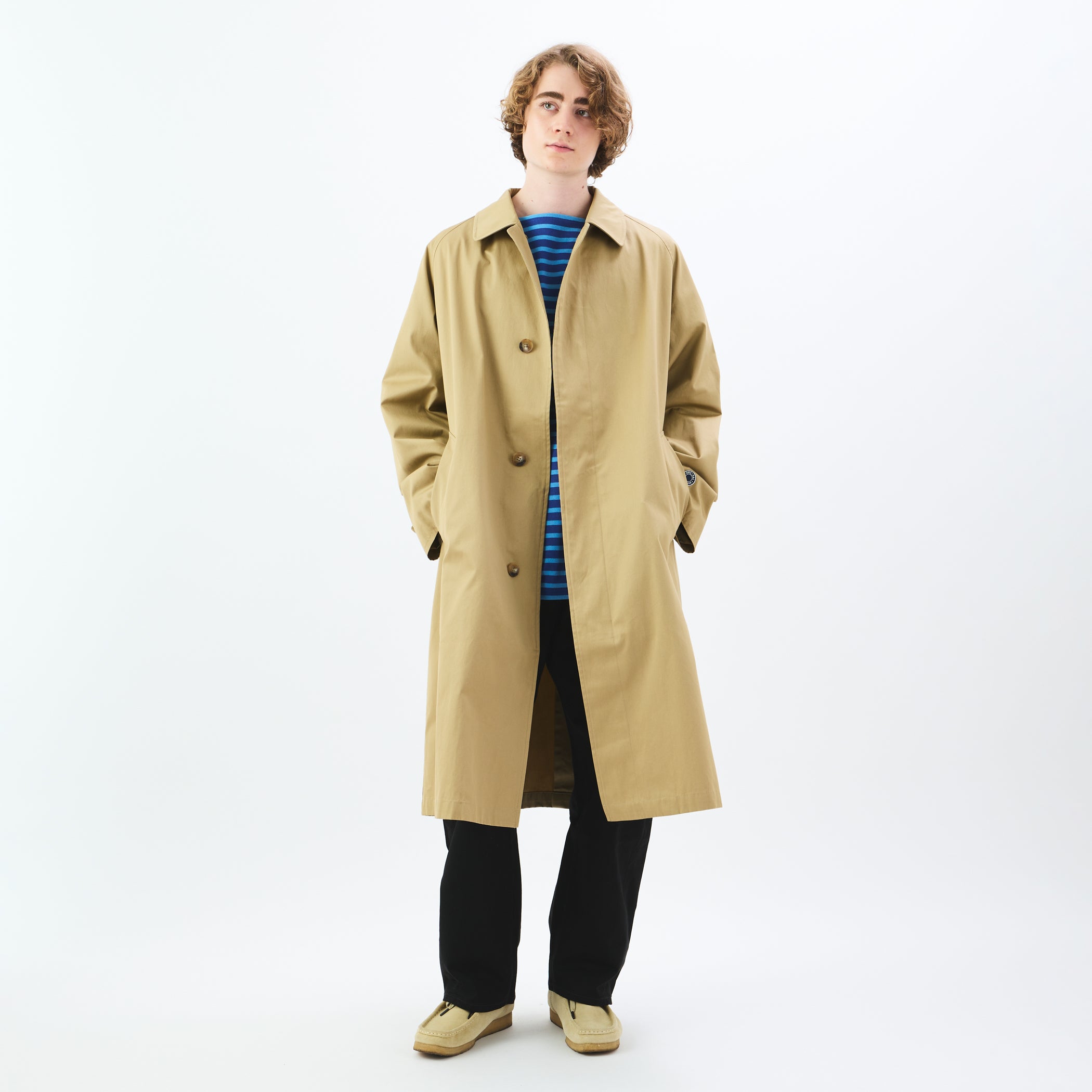 Men's Cotton Twill Bio Wash Bal Collar Coat