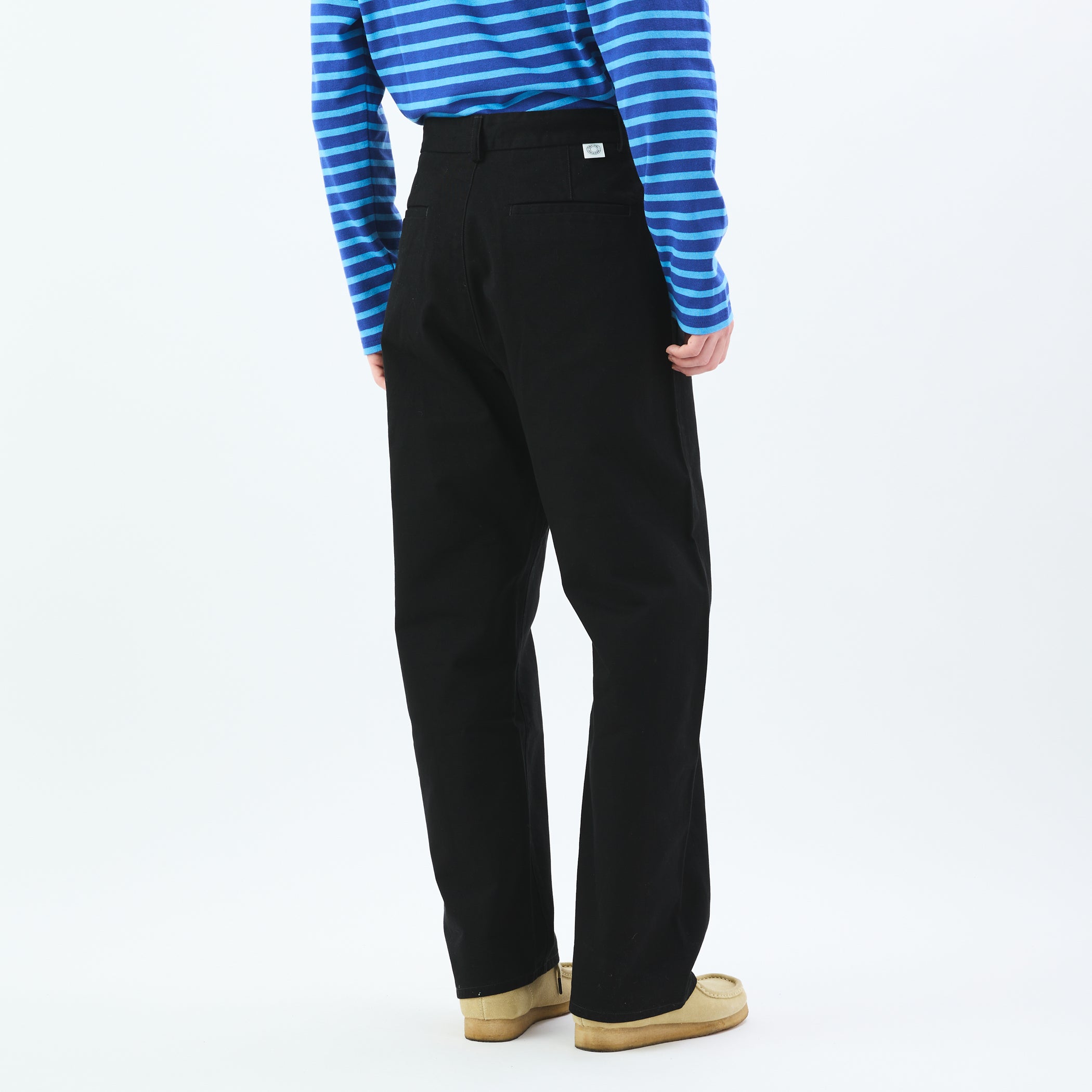 Cotton Drill Wide Pants