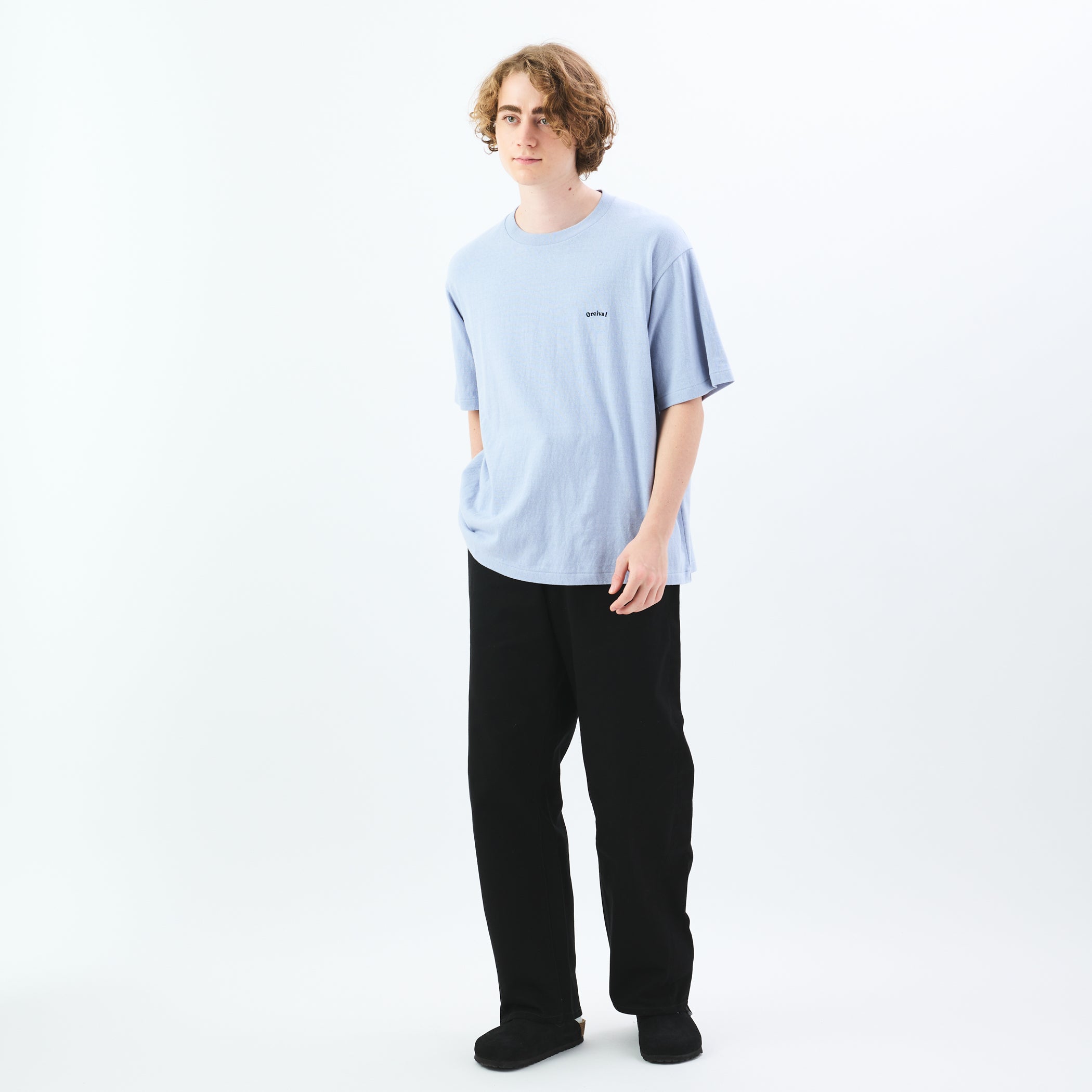 Cotton Drill Wide Pants