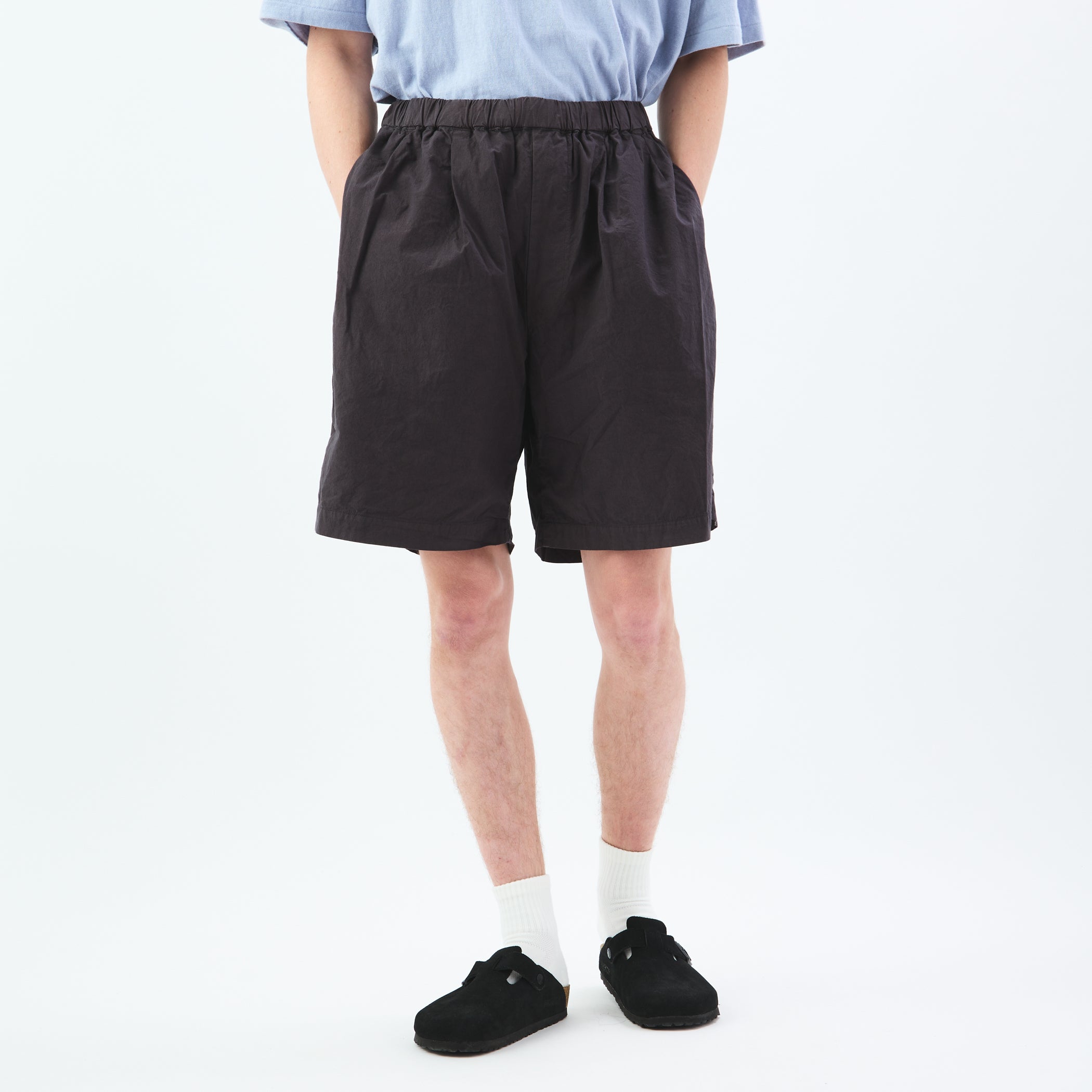 Garment Dye Poplin Easy Short Pants