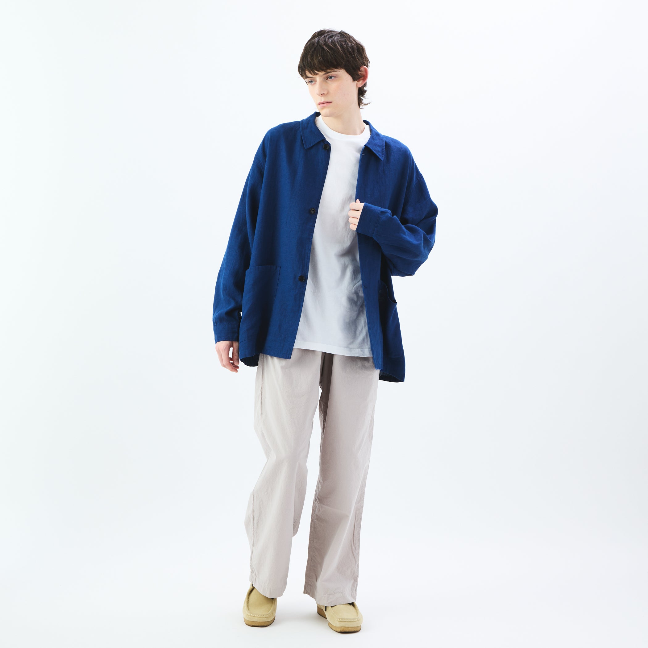 Garment Dye Poplin Easy Pants