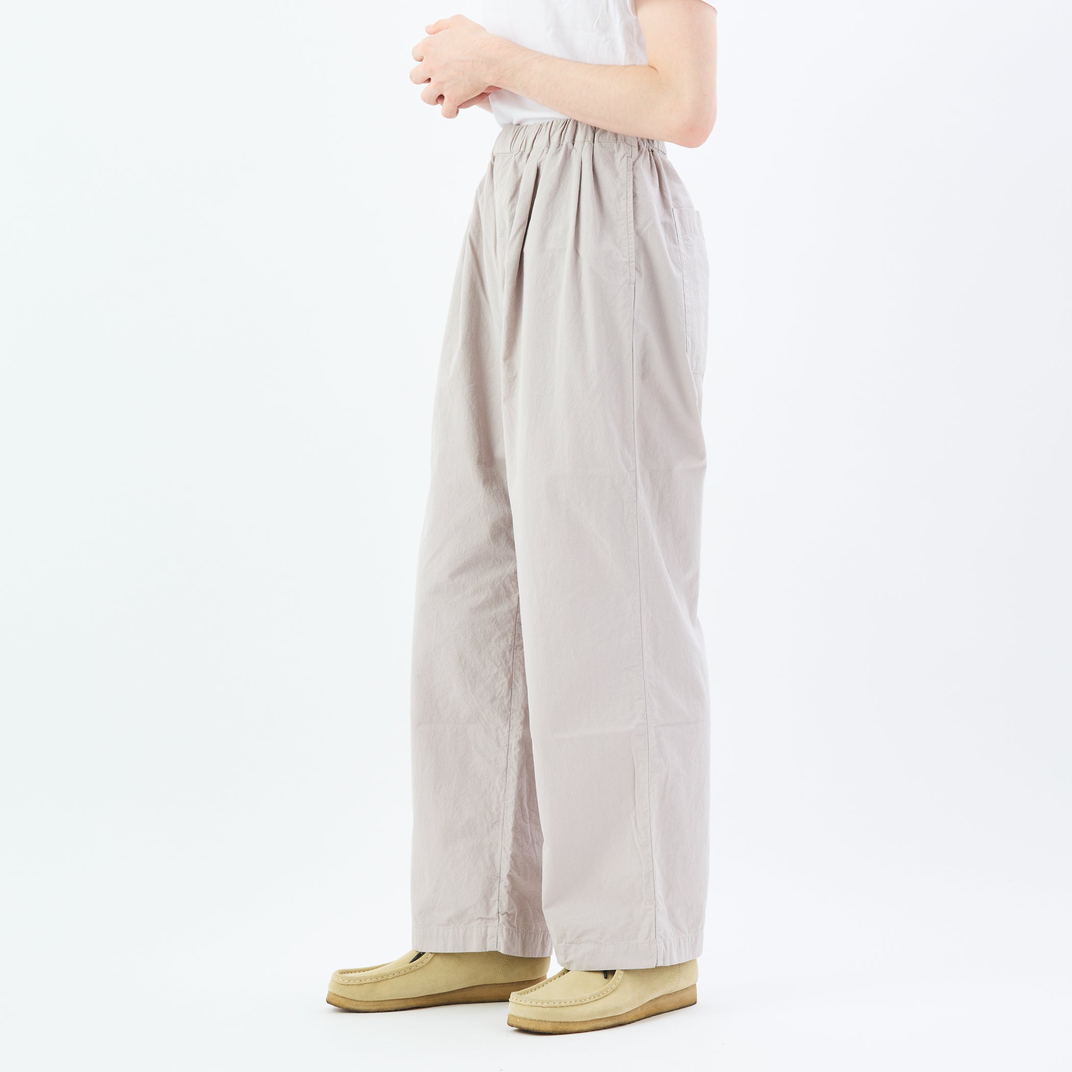 Garment Dye Poplin Easy Pants