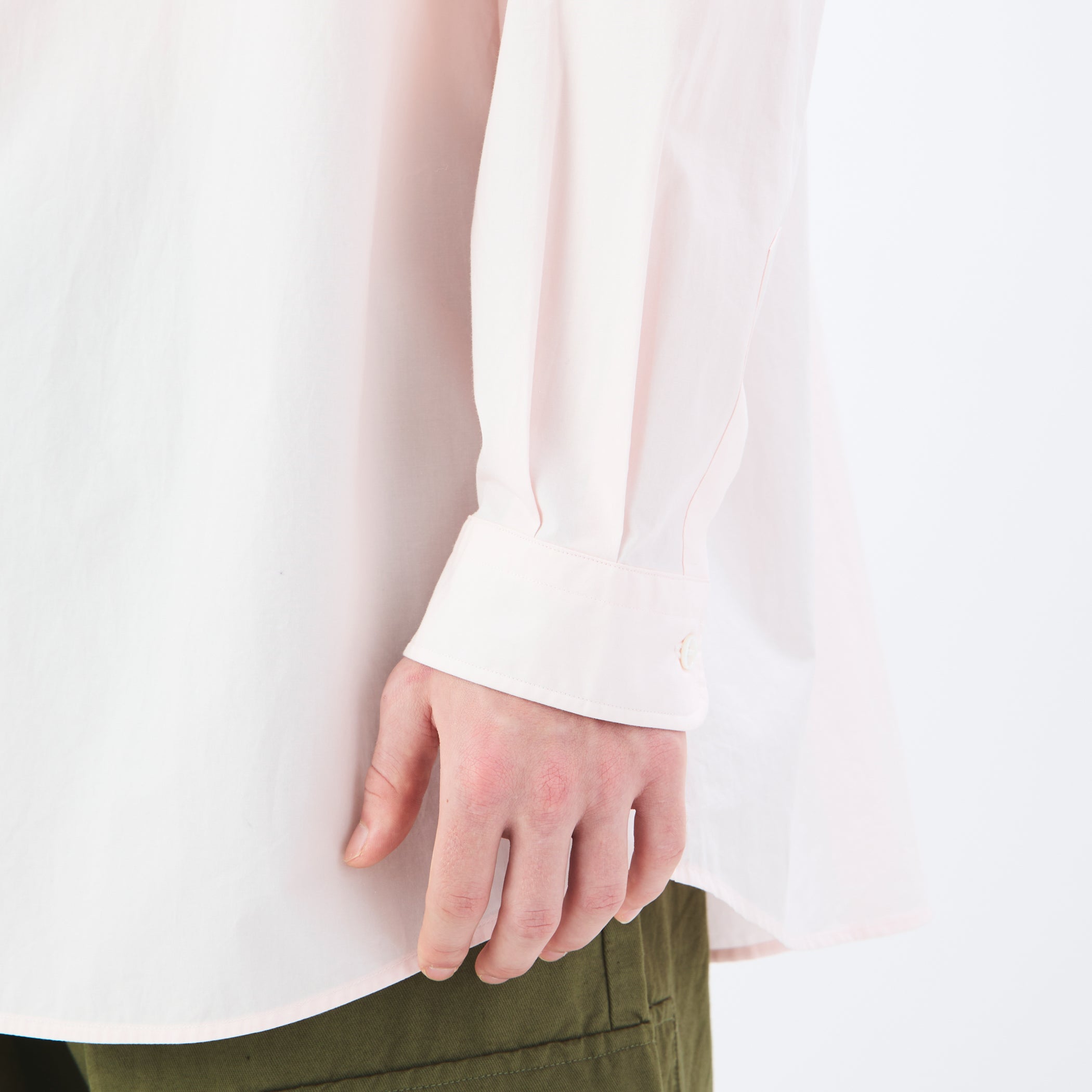 Typewriter Band Collar Shirt