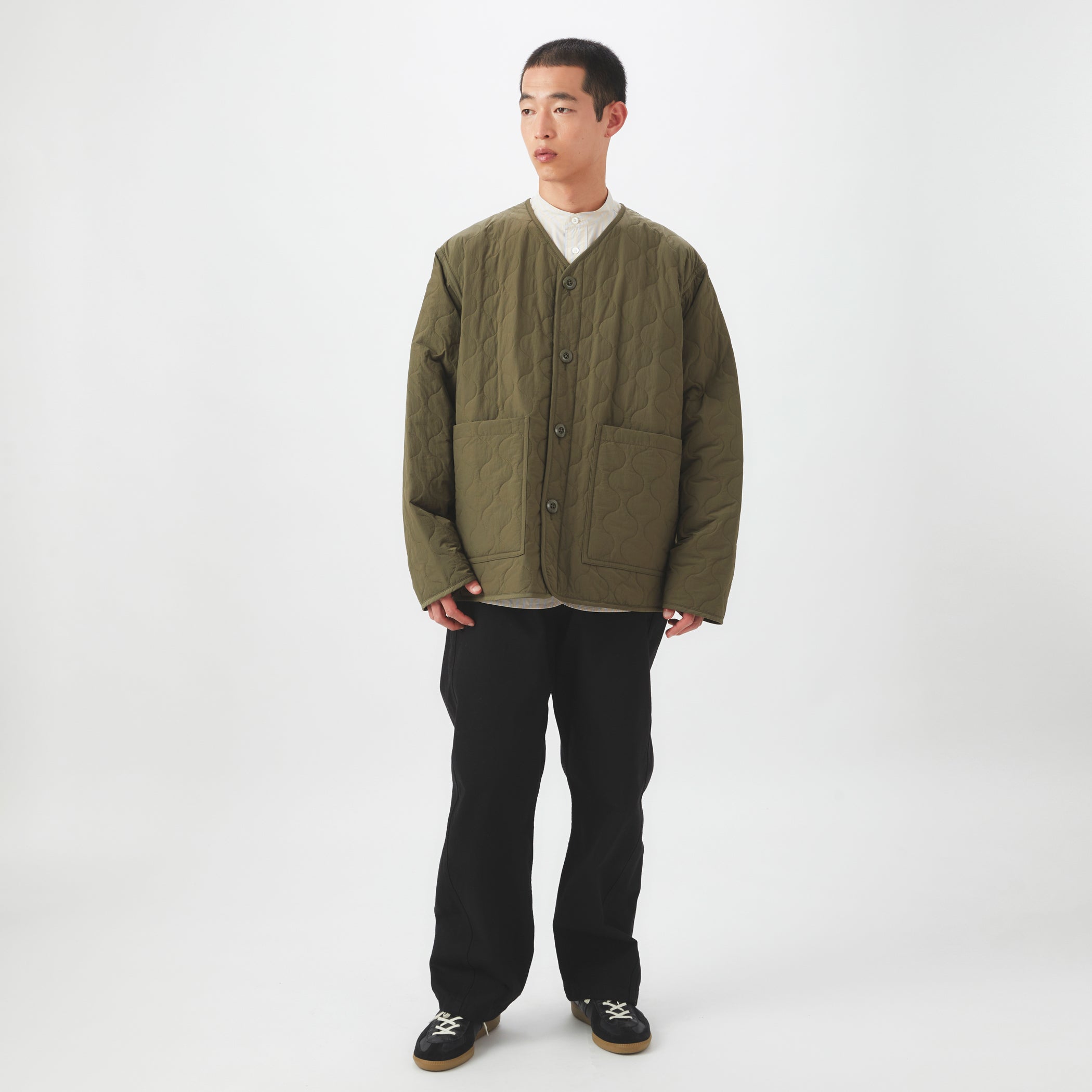 Men's Nylon Washer Taffeta Quilt Blouson