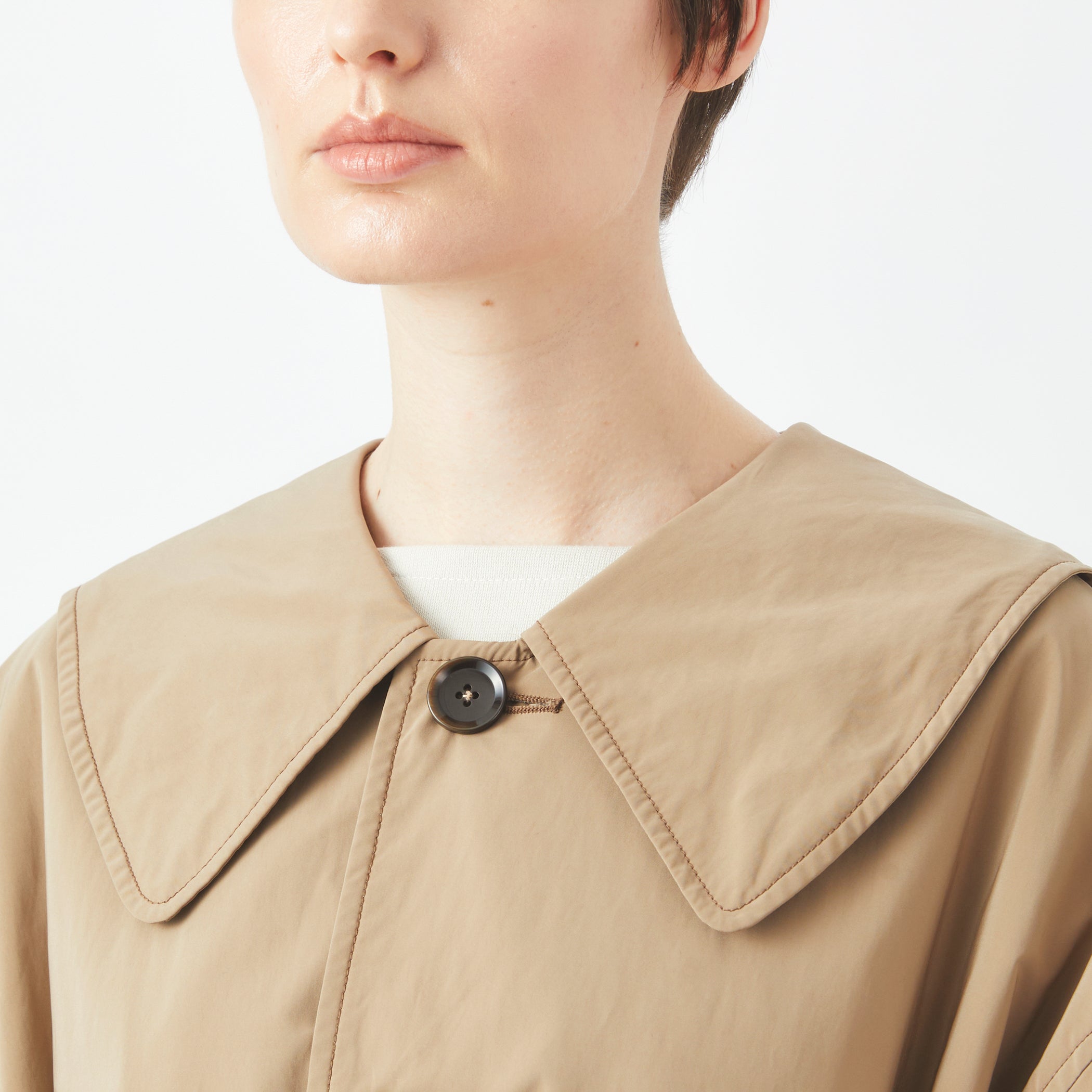 Women's Twill Big Collar Blouson