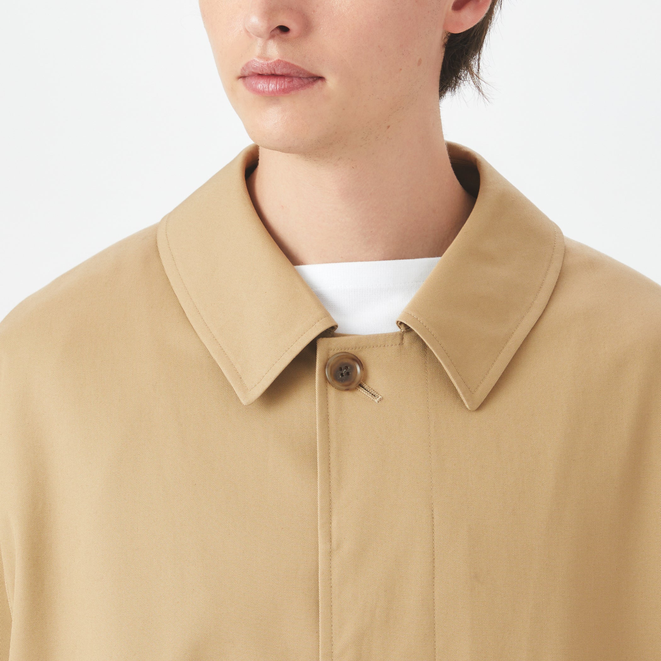 Men's Cotton Gabardine Bal Collar Coat｜ORCIVAL