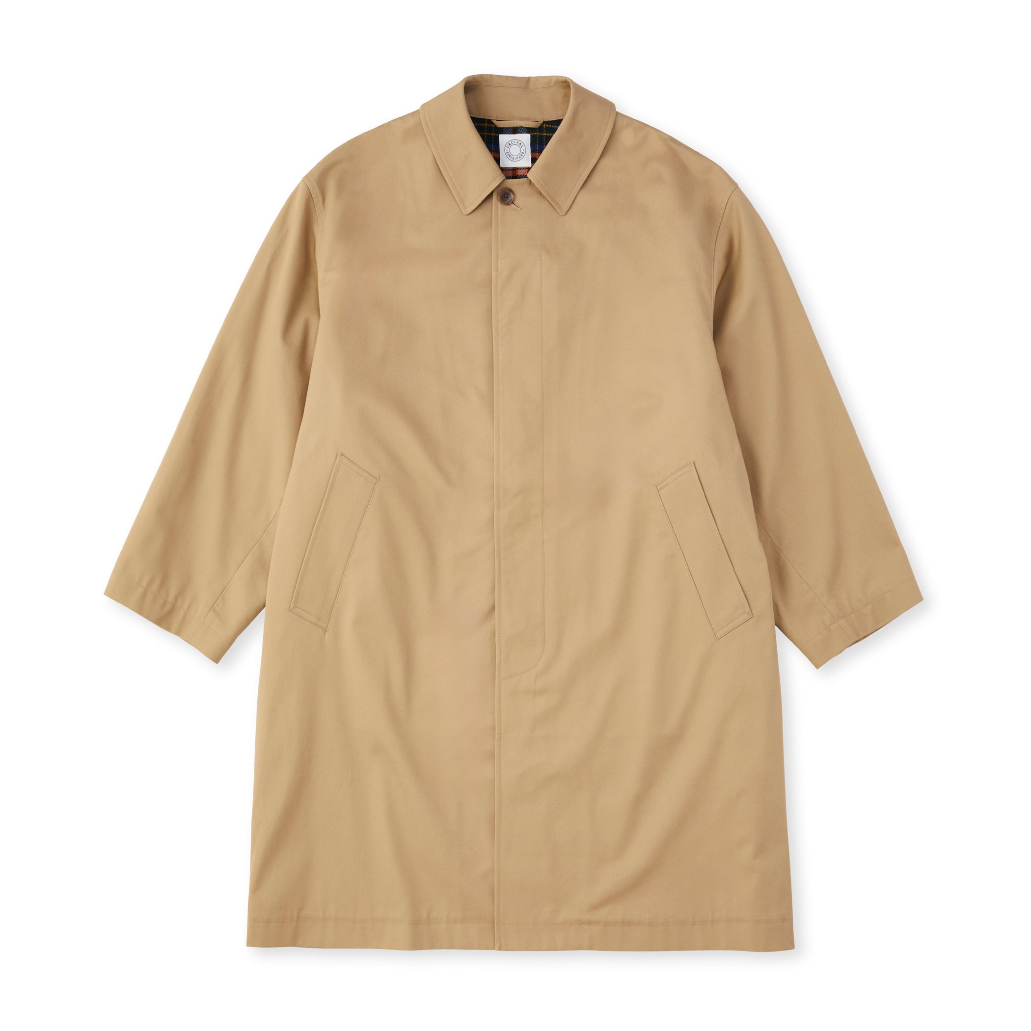 Men's Cotton Gabardine Bal Collar Coat