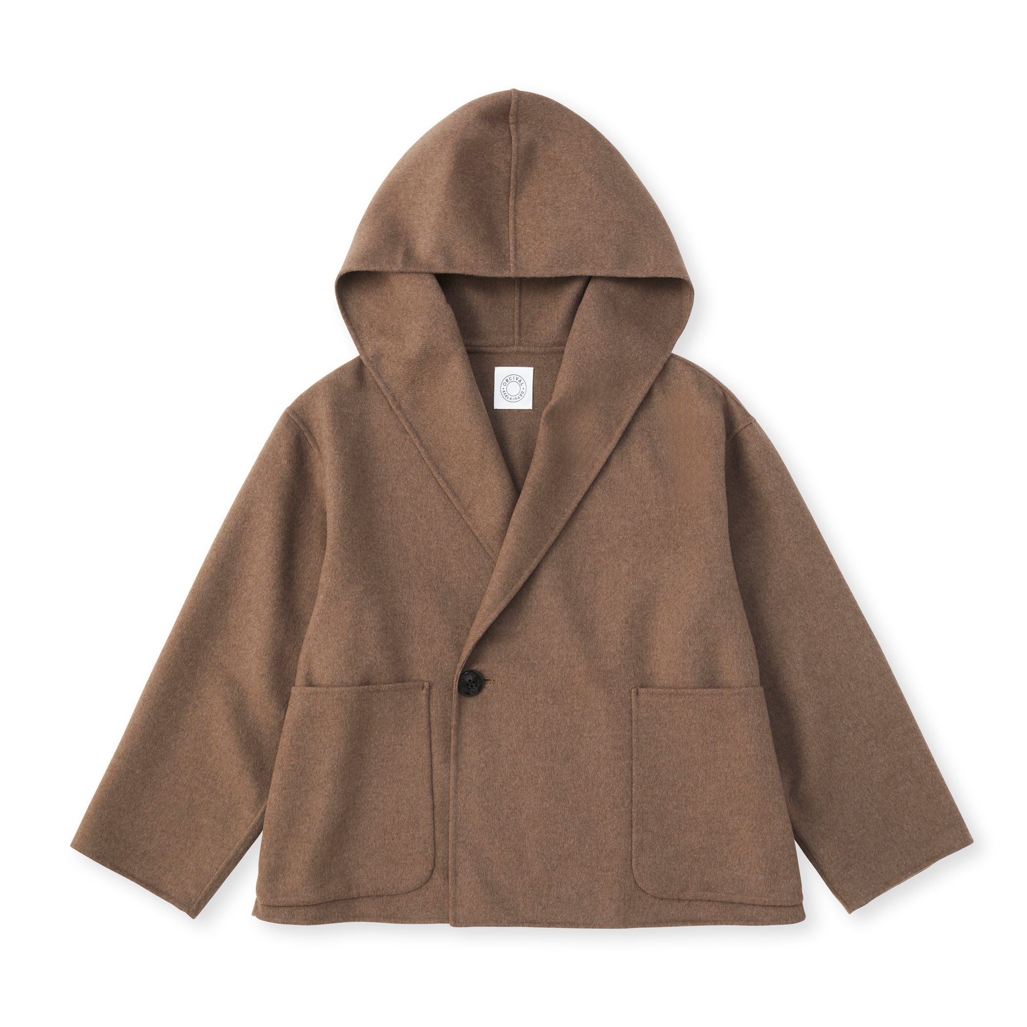 Women's Wool Beaver Hooded Short Coat