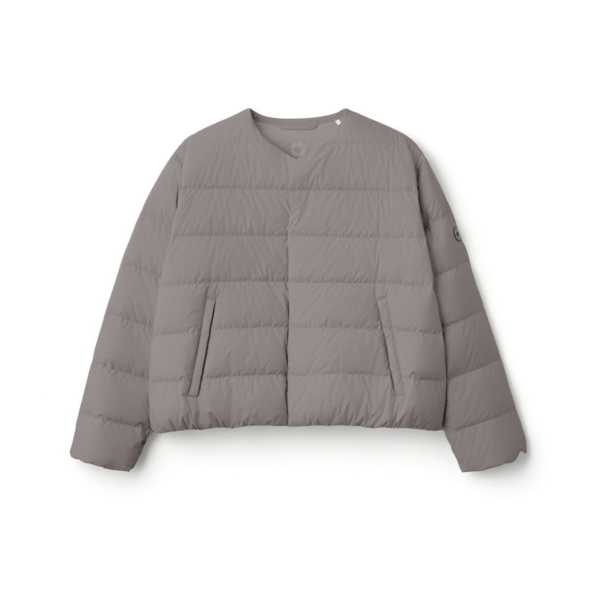 Women's Polyester Taffeta Round Neck Blouson