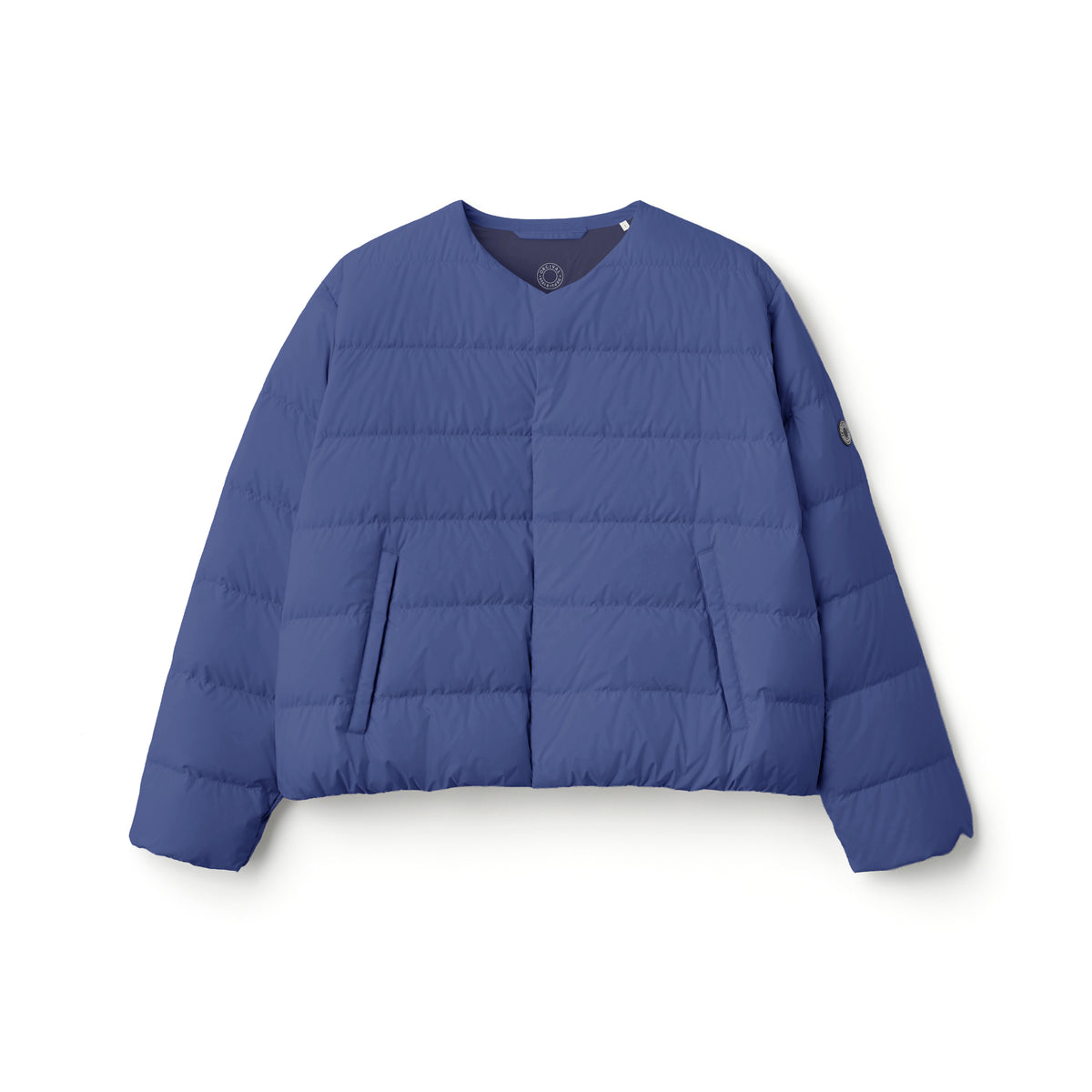 Women's Polyester Taffeta Round Neck Blouson