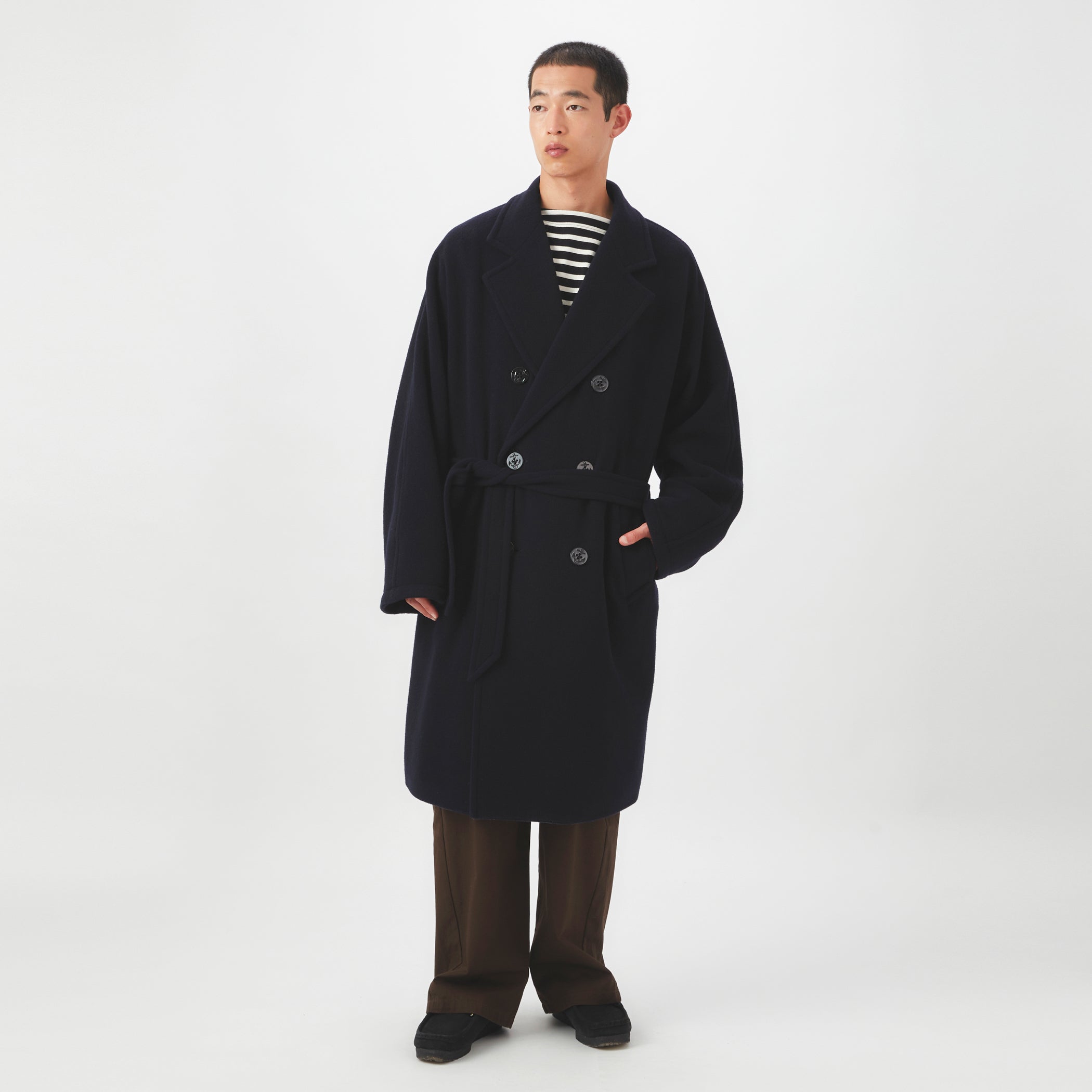 Men's Light Mossa Dolman Sleeve Chester Coat