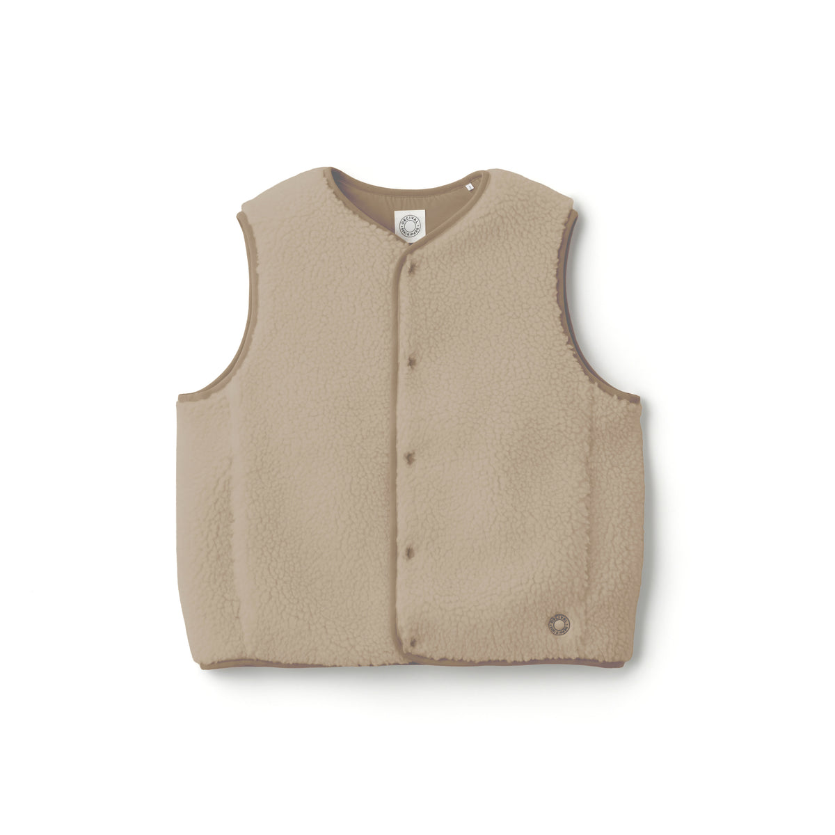 Women's Boa Fleece Round Neck Vest