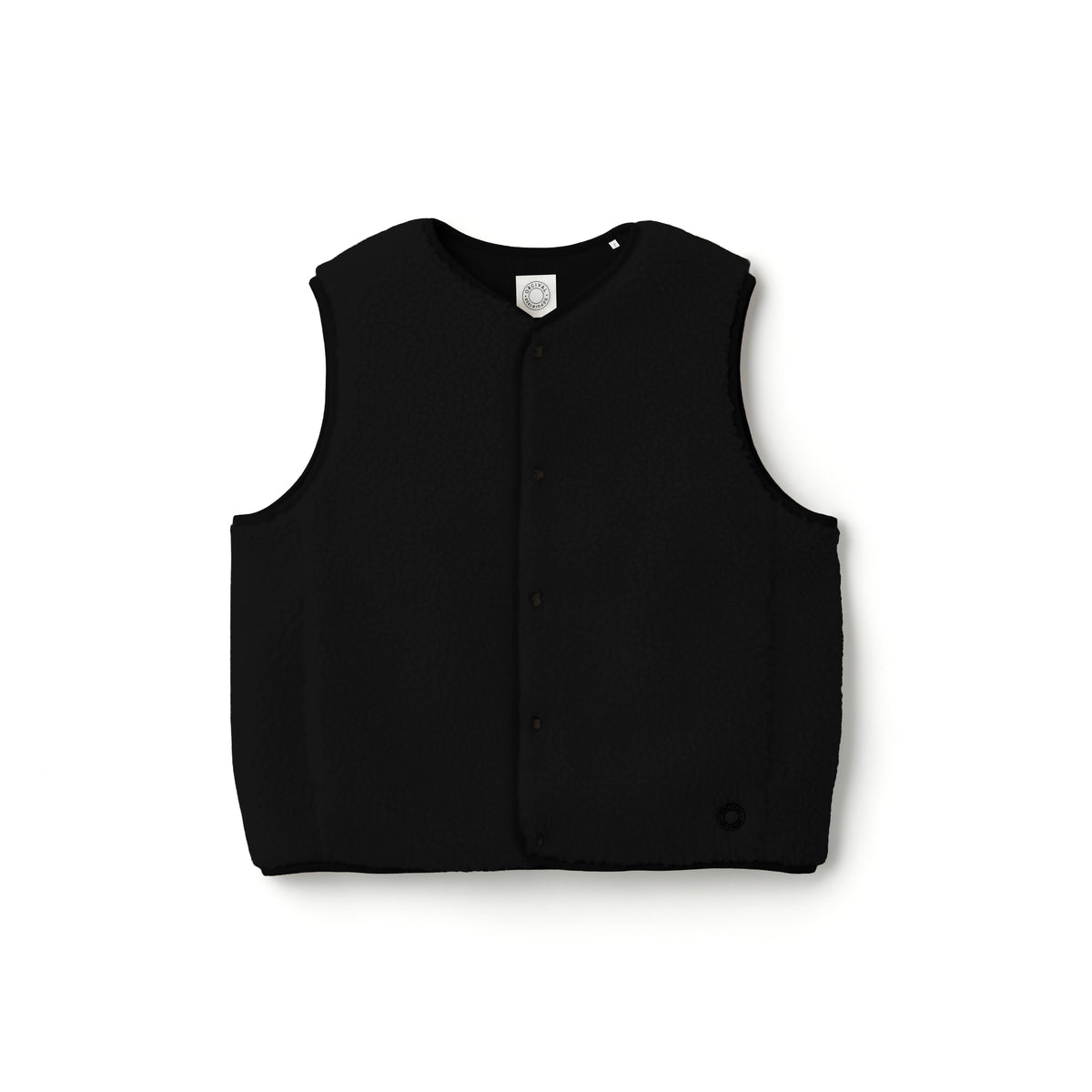 Women's Boa Fleece Round Neck Vest