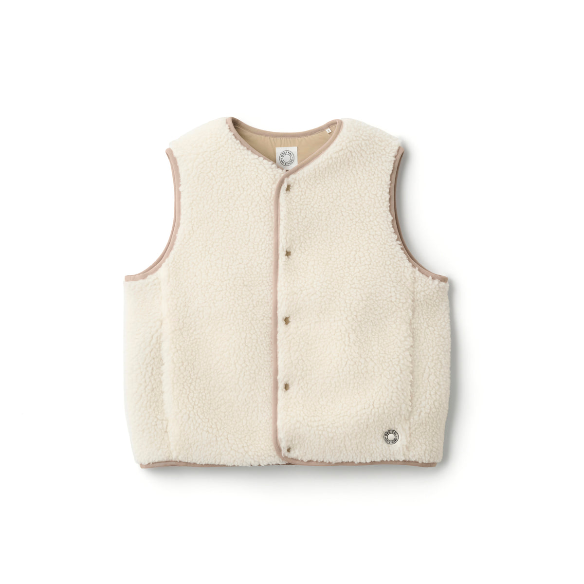 Women's Boa Fleece Round Neck Vest