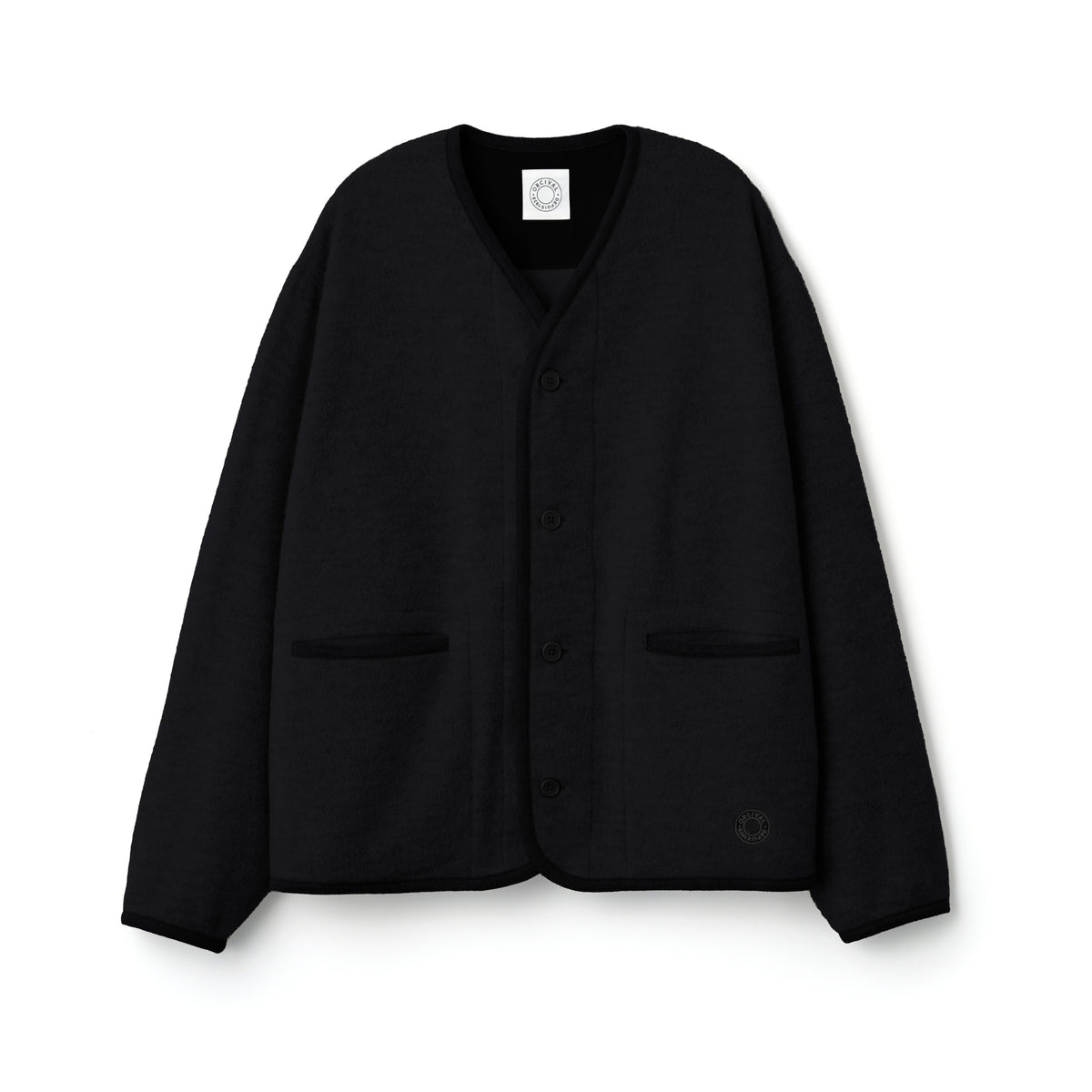 Men's Napping Brushed Fleece V Neck Cardigan