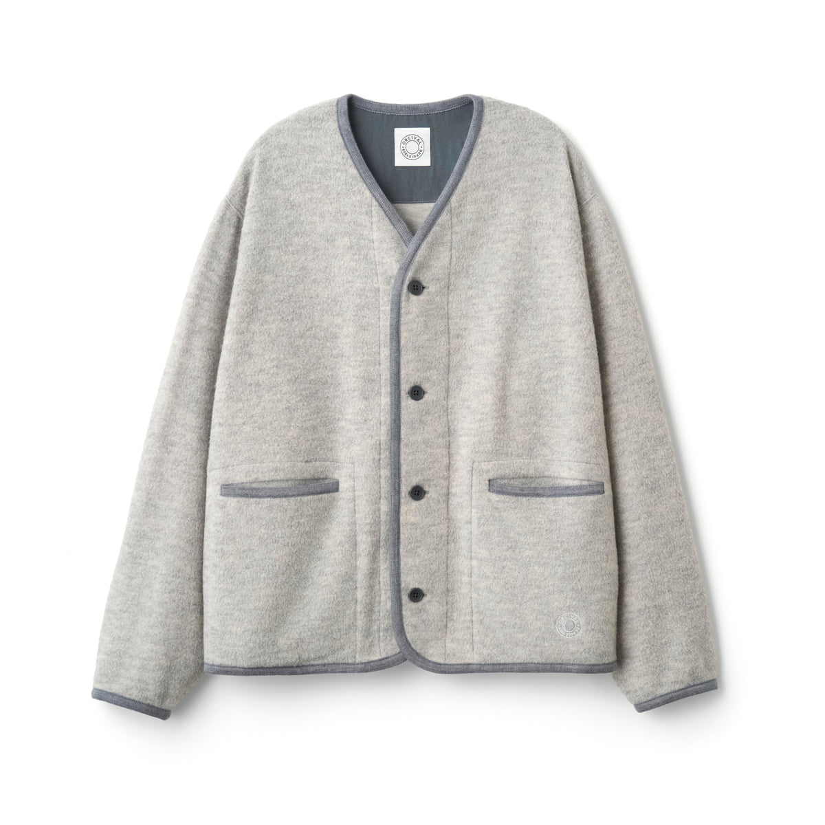 Men's Napping Brushed Fleece V Neck Cardigan