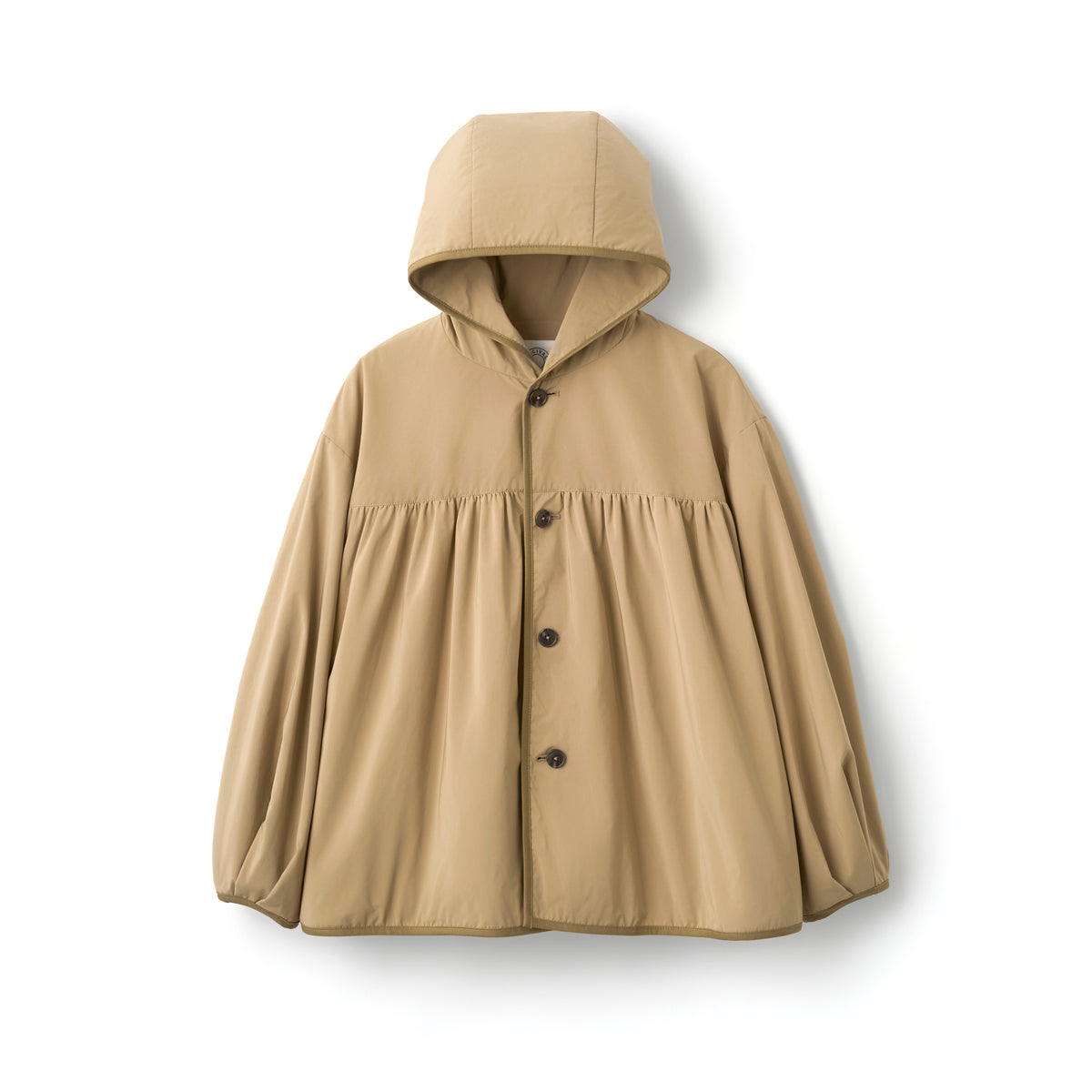 Women's Split Fiber Twill A-line Gathered Blouson