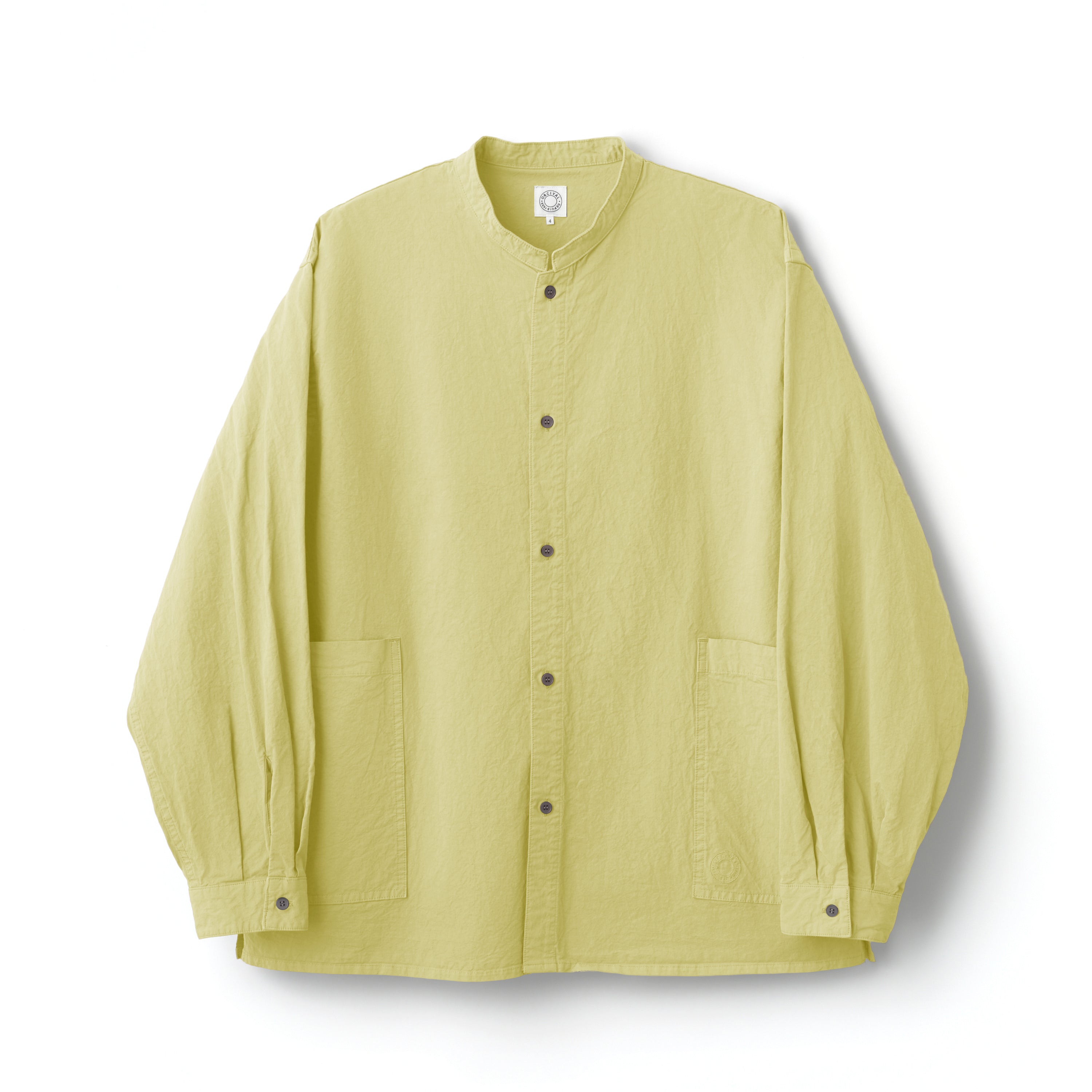 Twill Dump Stand Collar Shirt