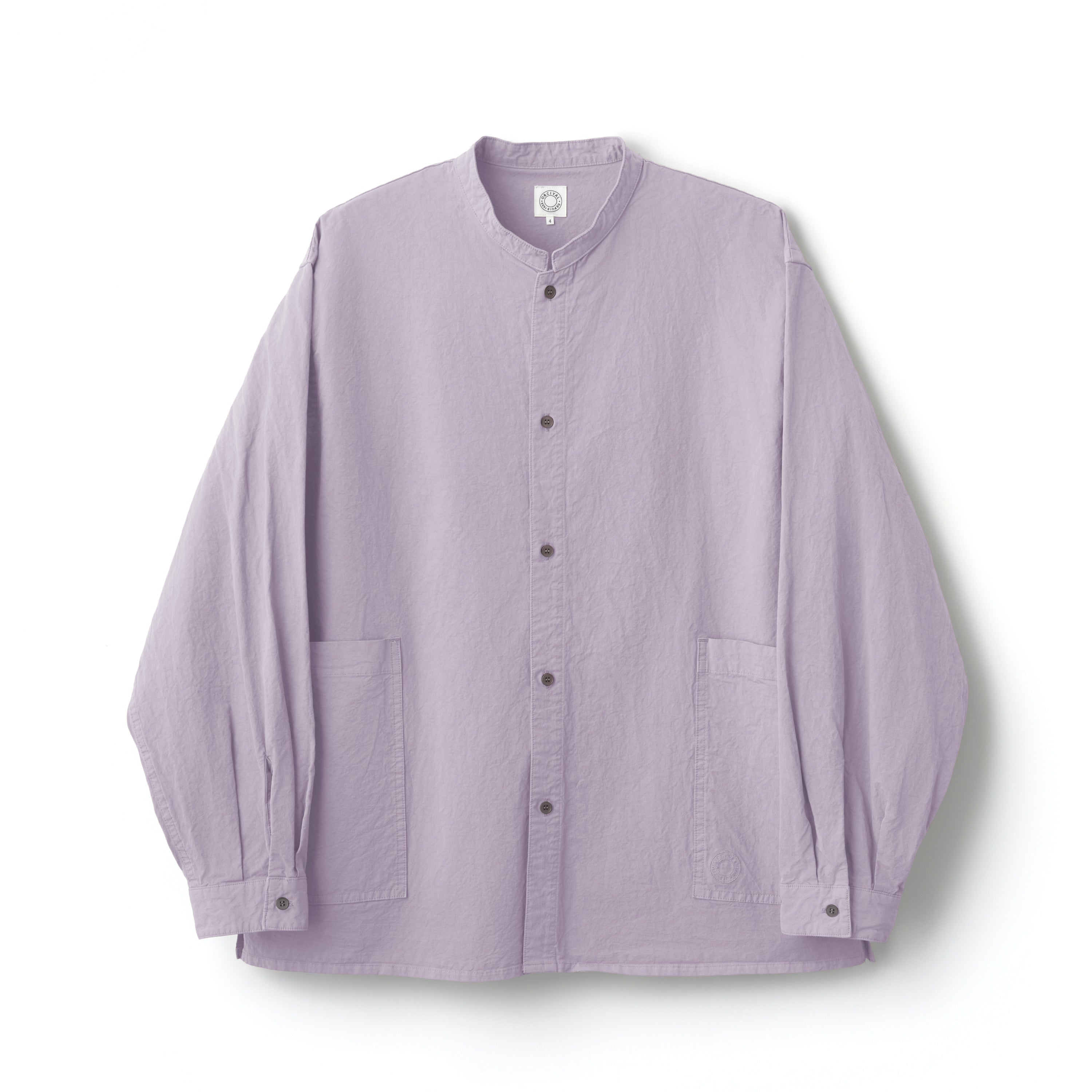 Twill Dump Stand Collar Shirt