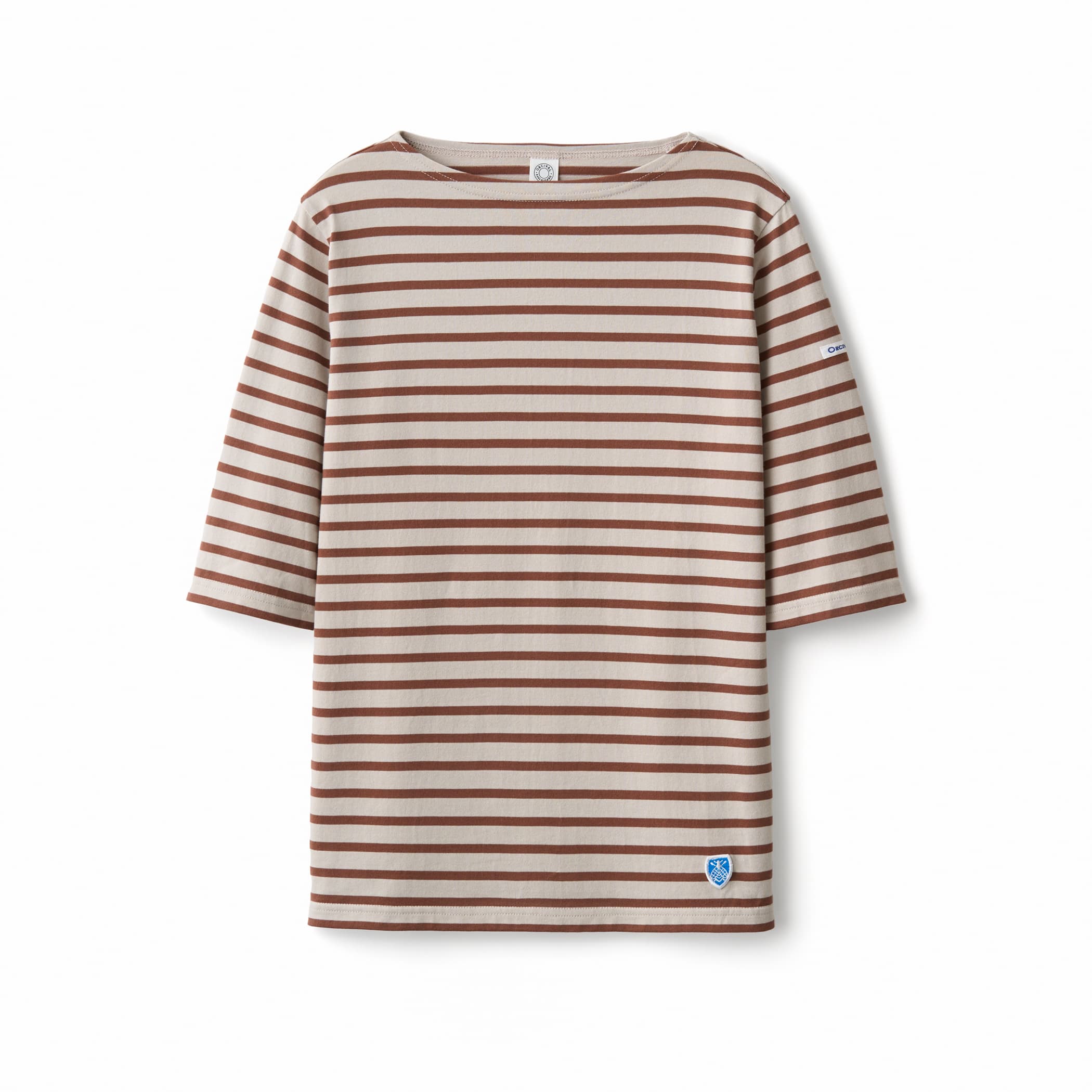 Women's Cotton Jersey Boat Neck Half Sleeve Pullover