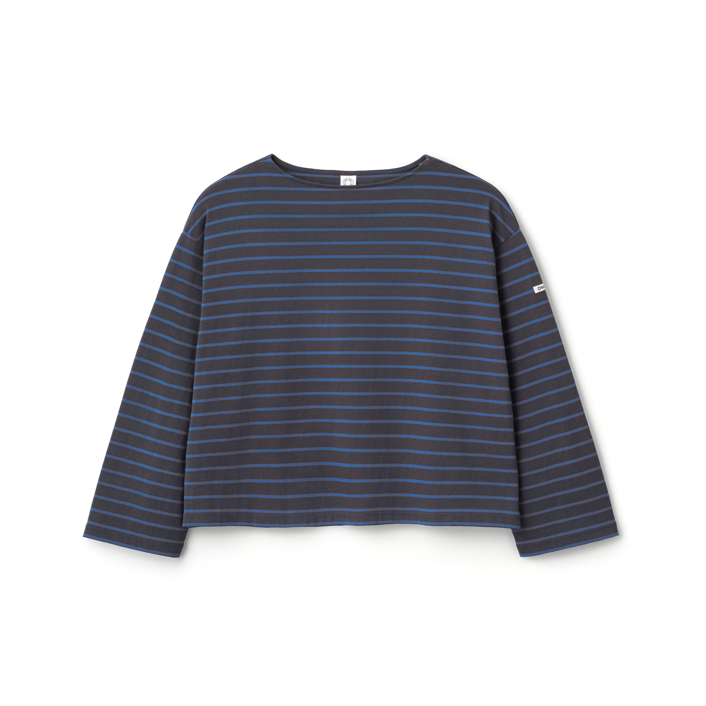Women's Cotton Jersey Boat Neck Wide Sleeve Pullover