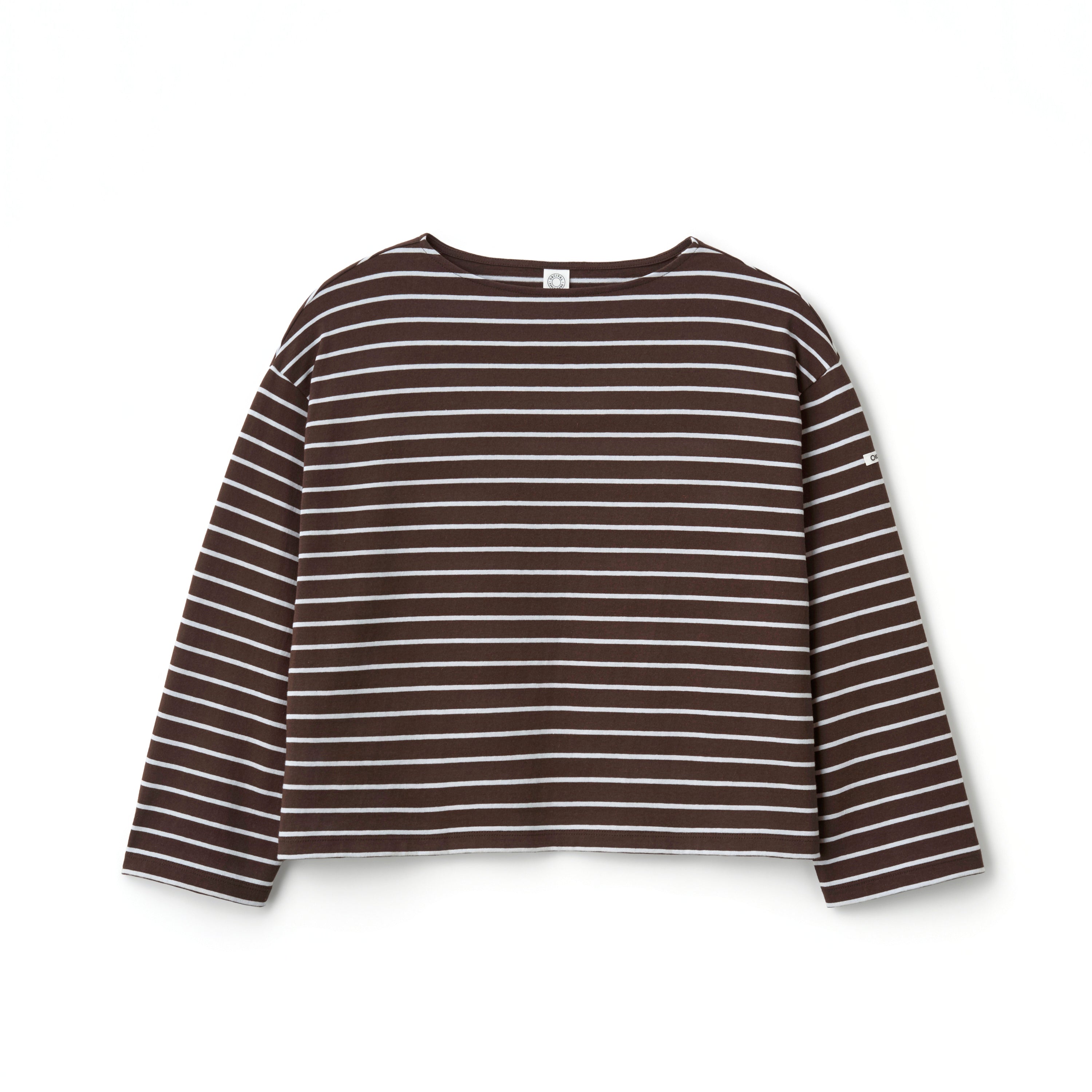Women's Cotton Jersey Boat Neck Wide Sleeve Pullover