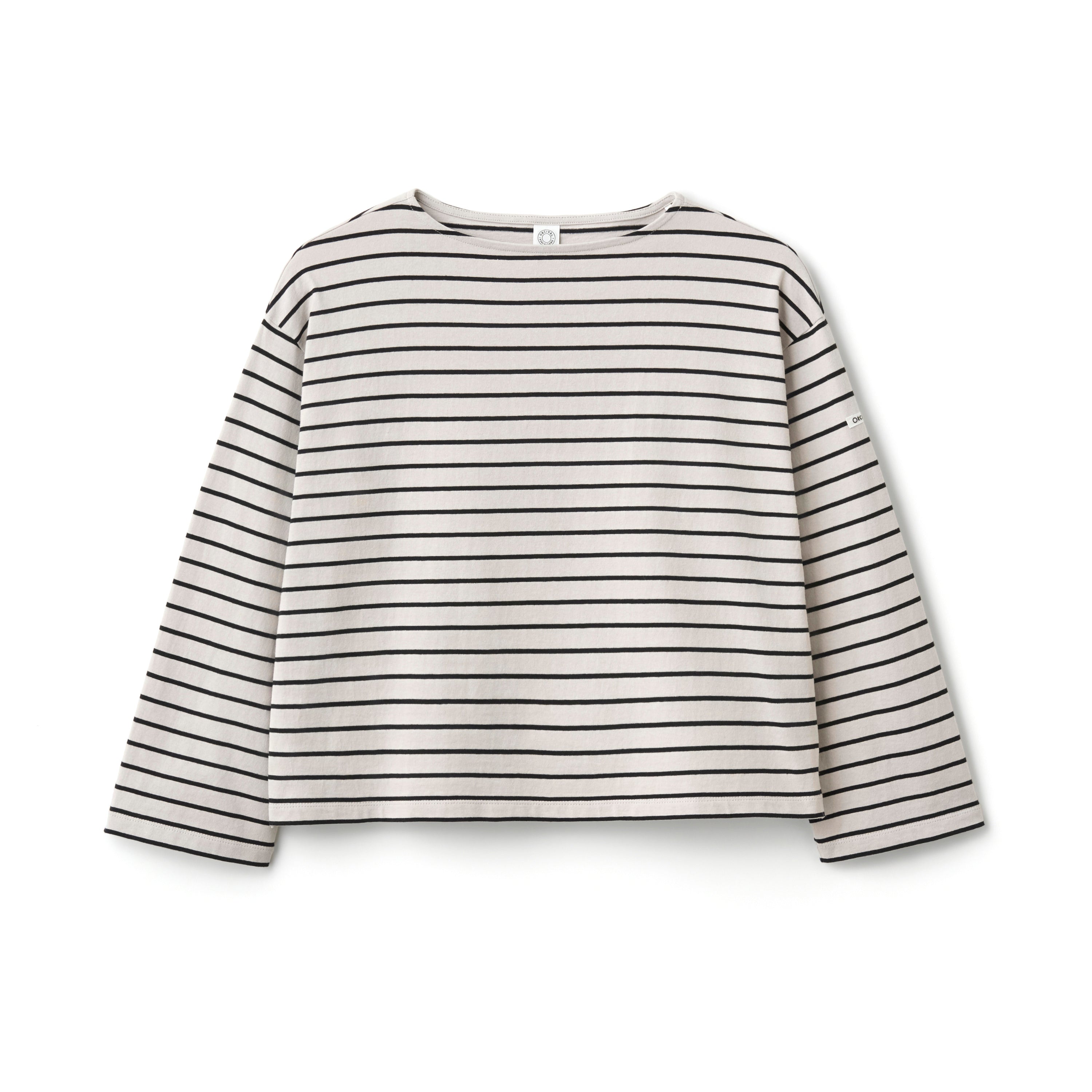 Women's Cotton Jersey Boat Neck Wide Sleeve Pullover