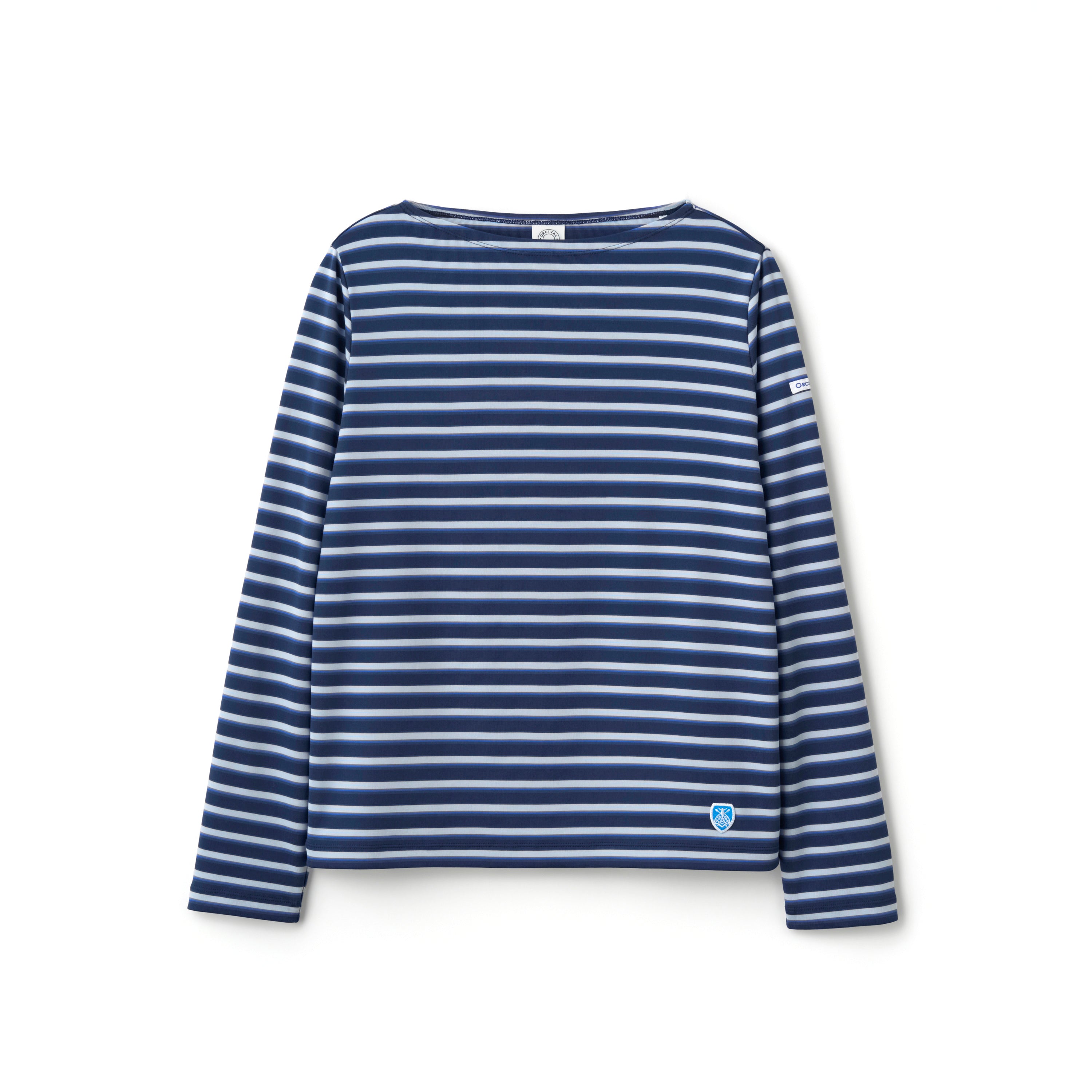 Women's Full Dull Jersey Boat Neck Long Sleeve Pullover