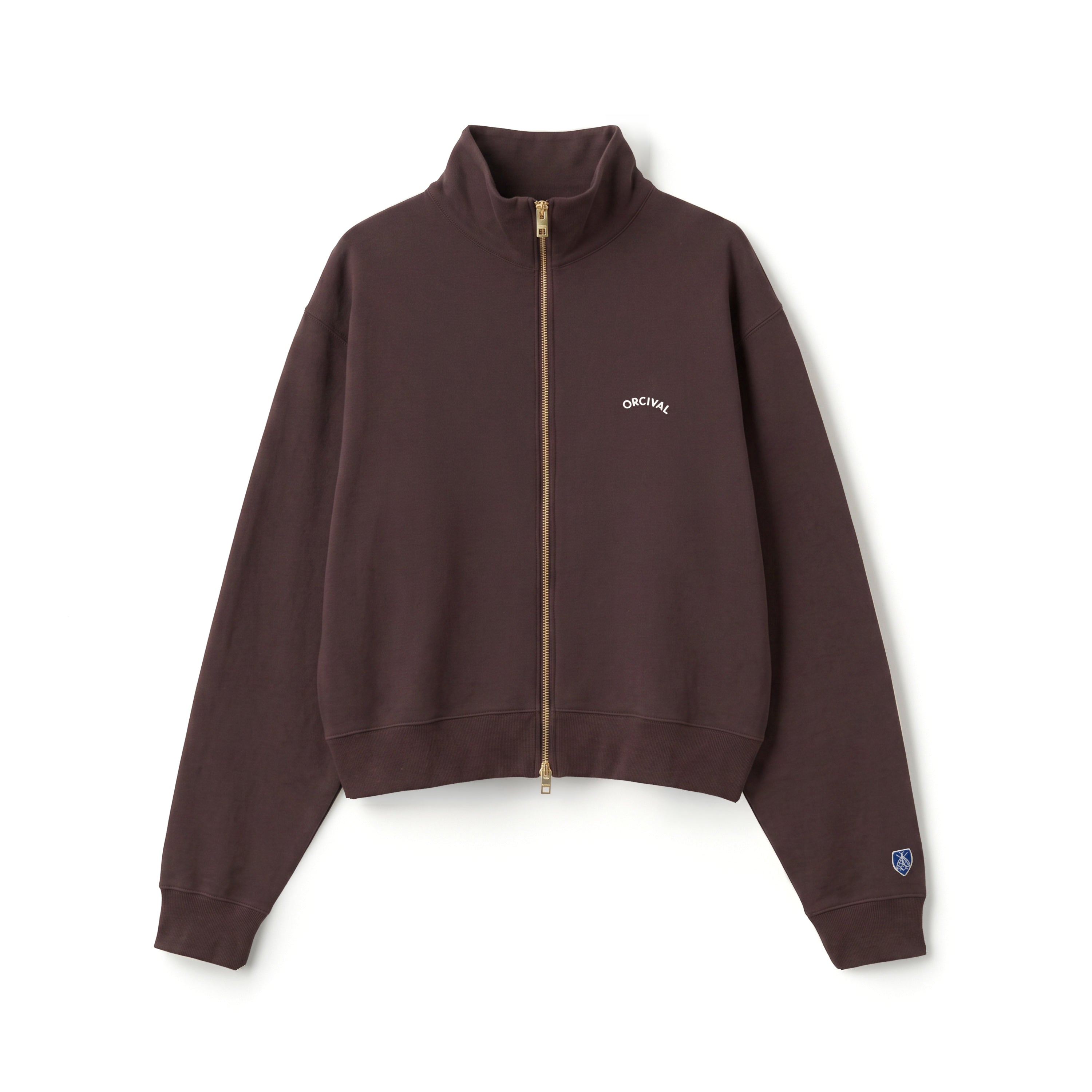 Women's Light French Terry Stand Collar Zip Jacket