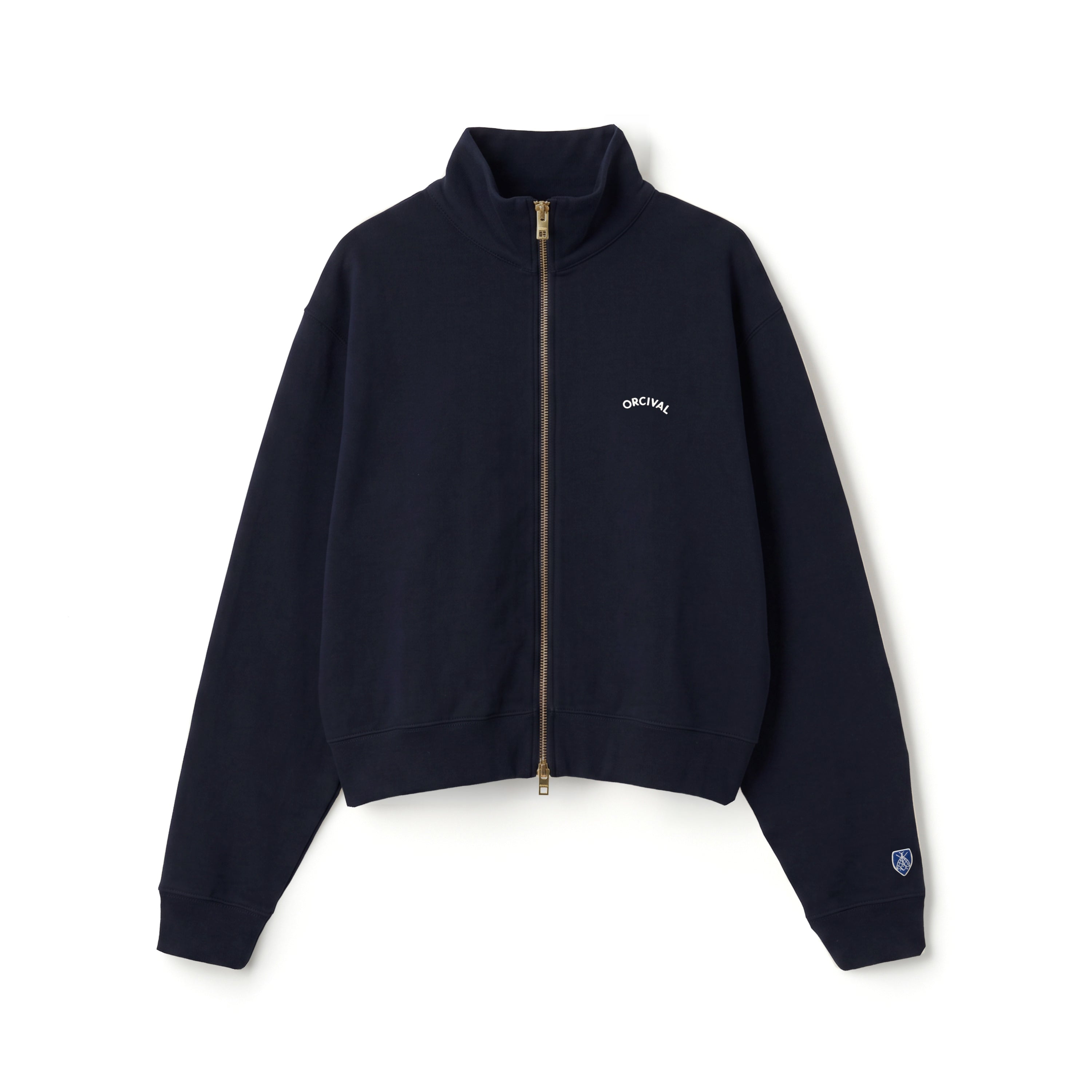 Women's Light French Terry Stand Collar Zip Jacket