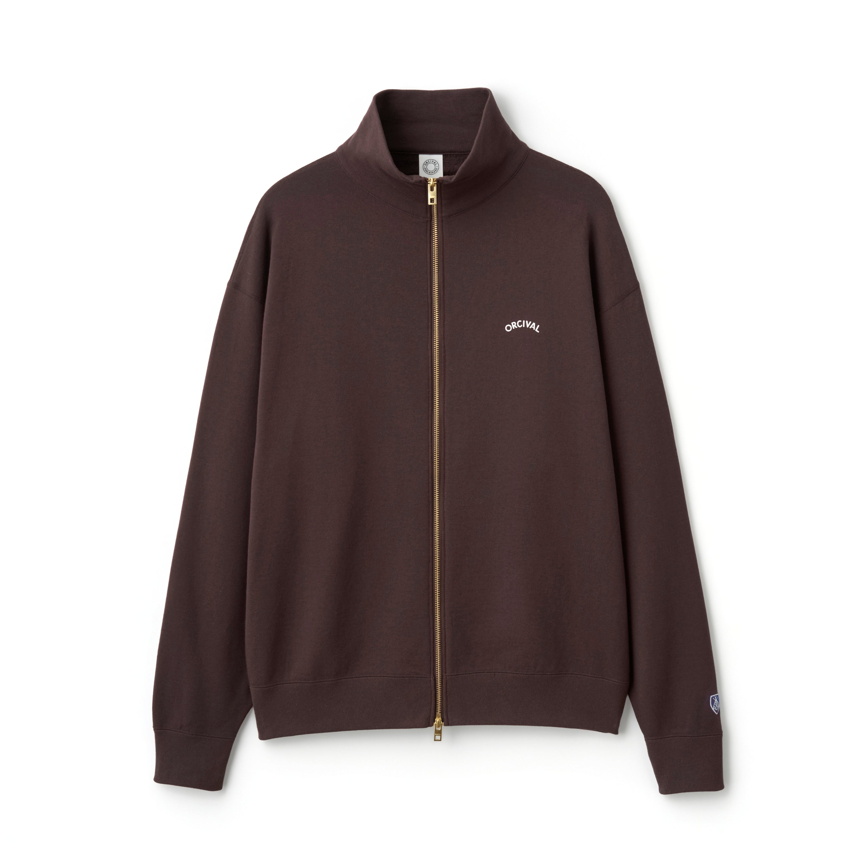 Men's Light French Terry Stand Collar Zip Jacket