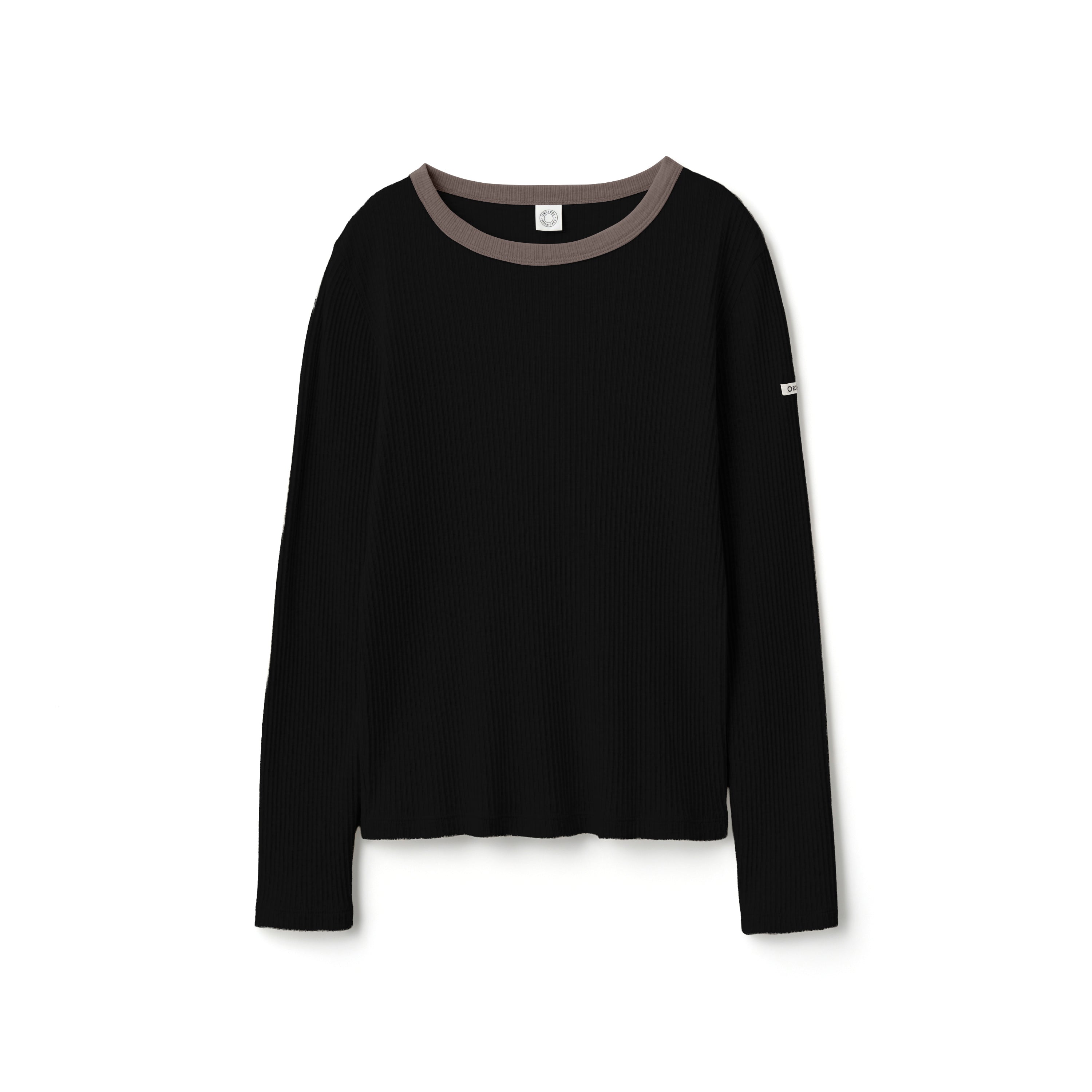 Women's Vintage Like Rib Crew Neck Pullover