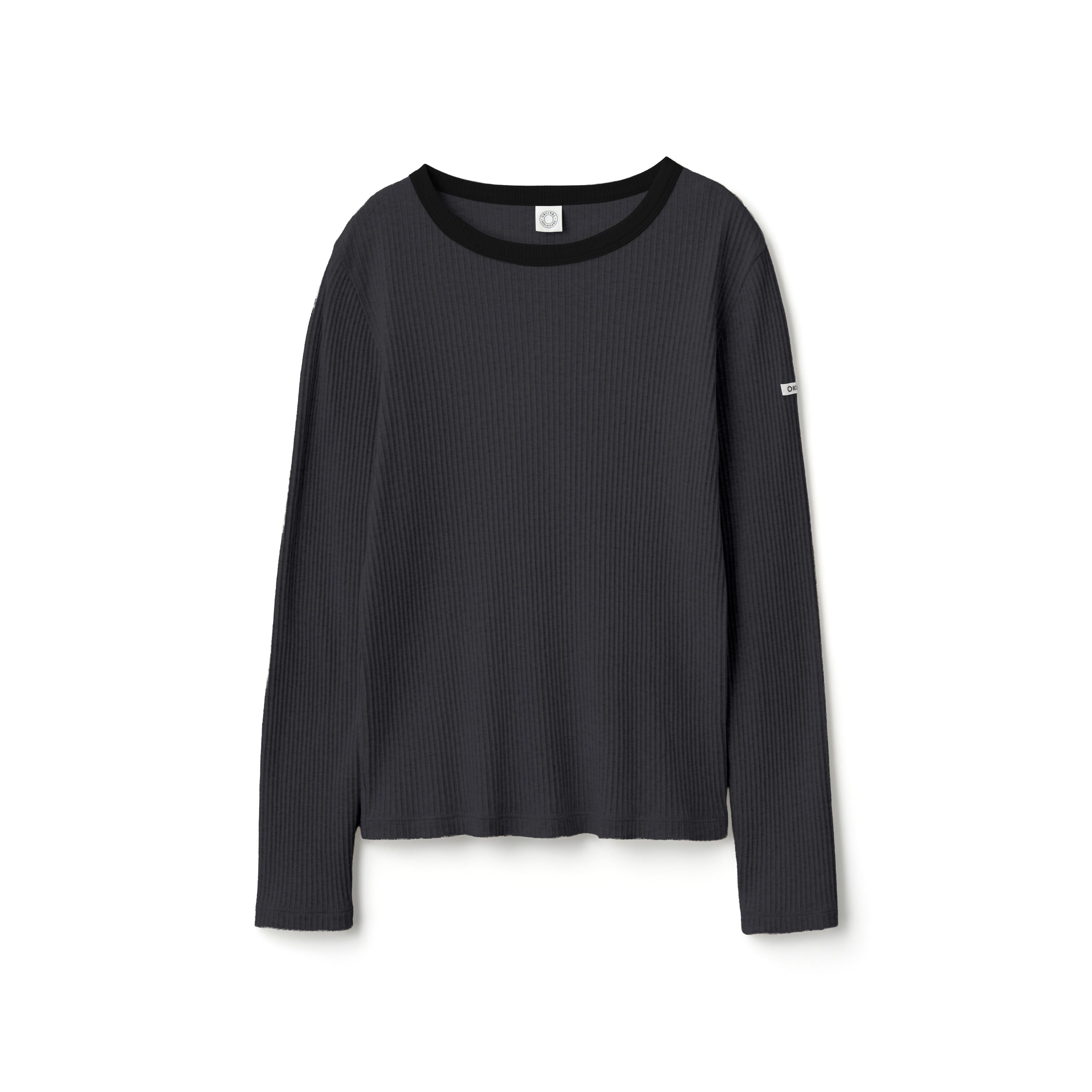 Women's Vintage Like Rib Crew Neck Pullover