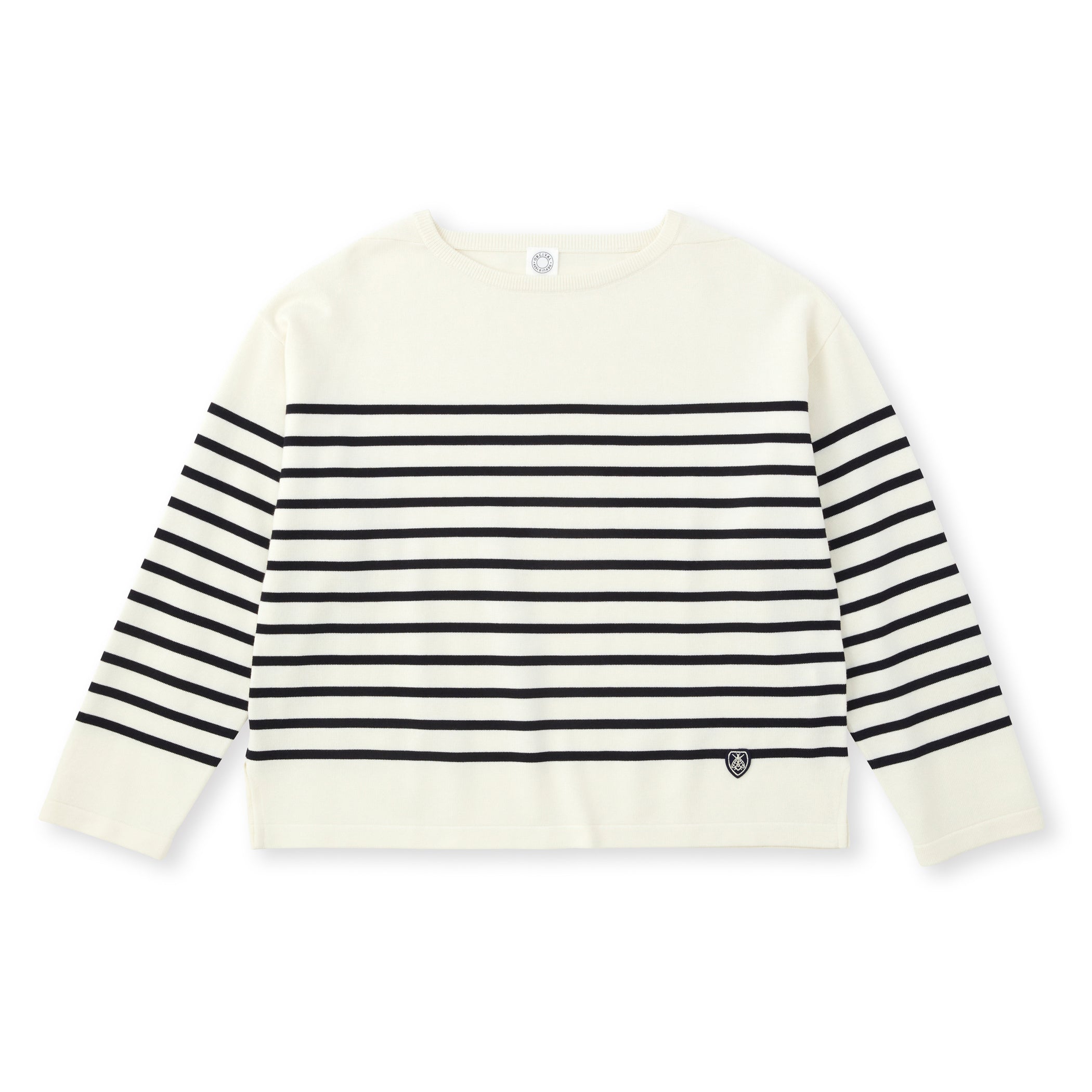 Women's Wool Plating Boat Neck Knit