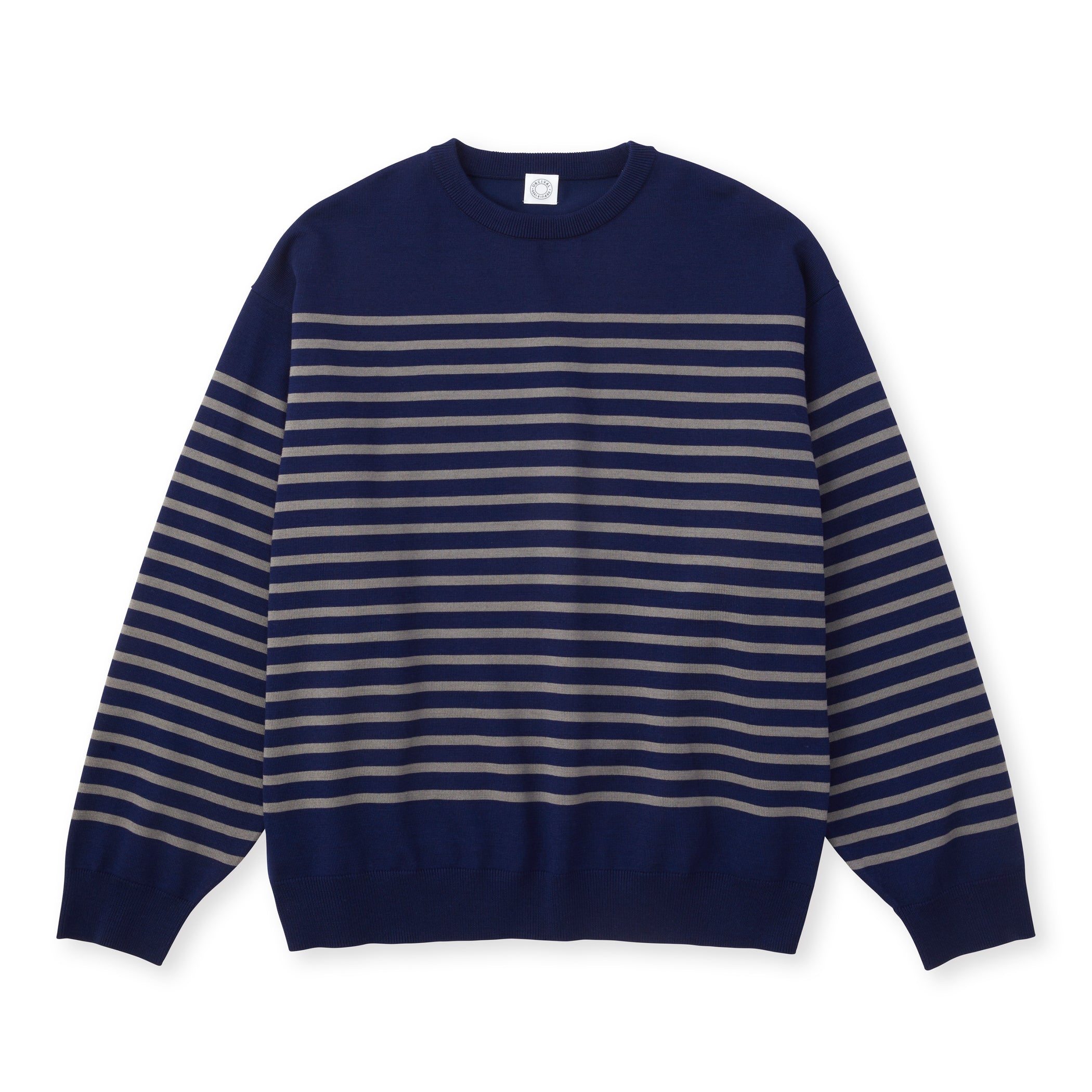 Men's Wool Plating Crew Neck Knit