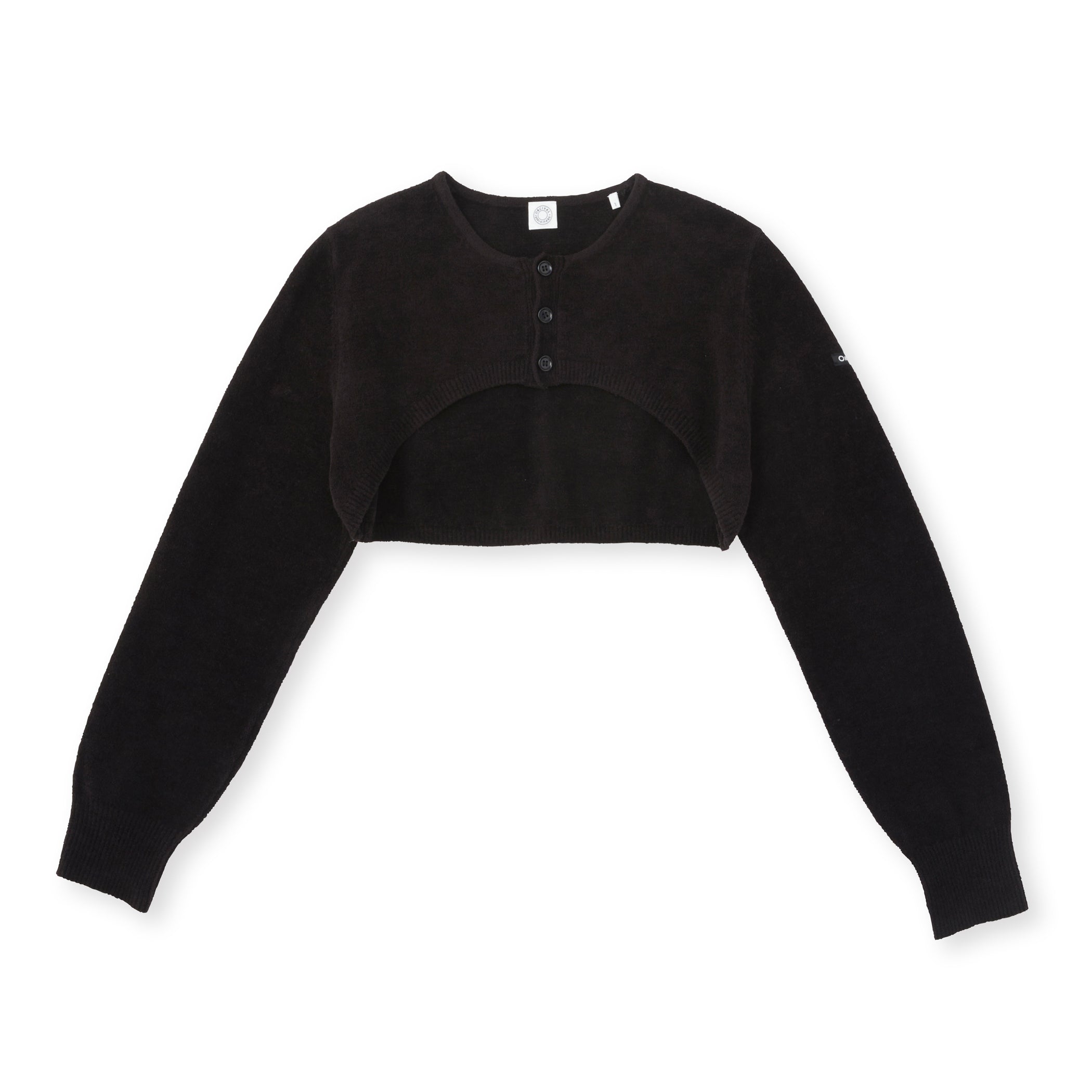 Women's Cropped Crew Neck Cardigan