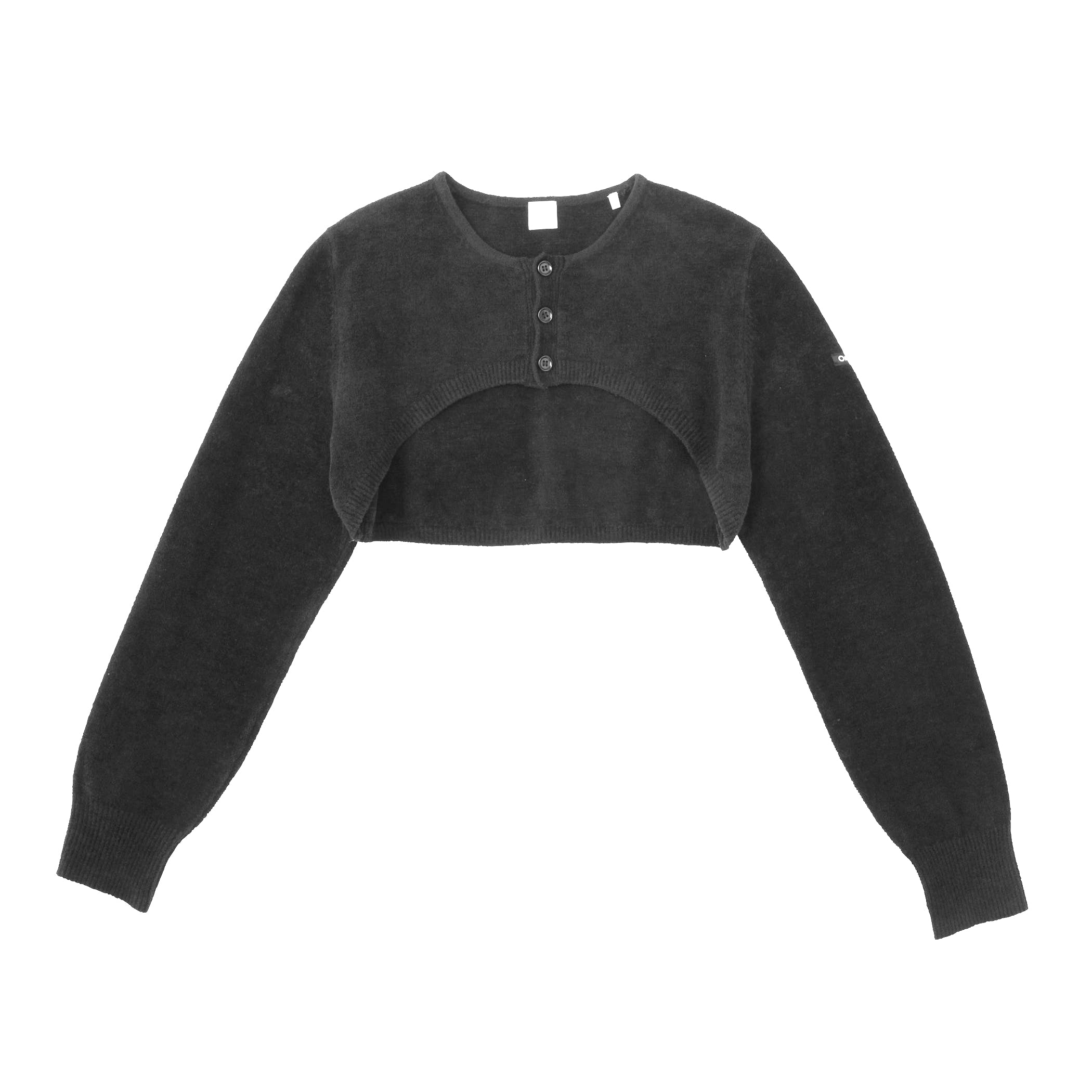 Women's Cropped Crew Neck Cardigan