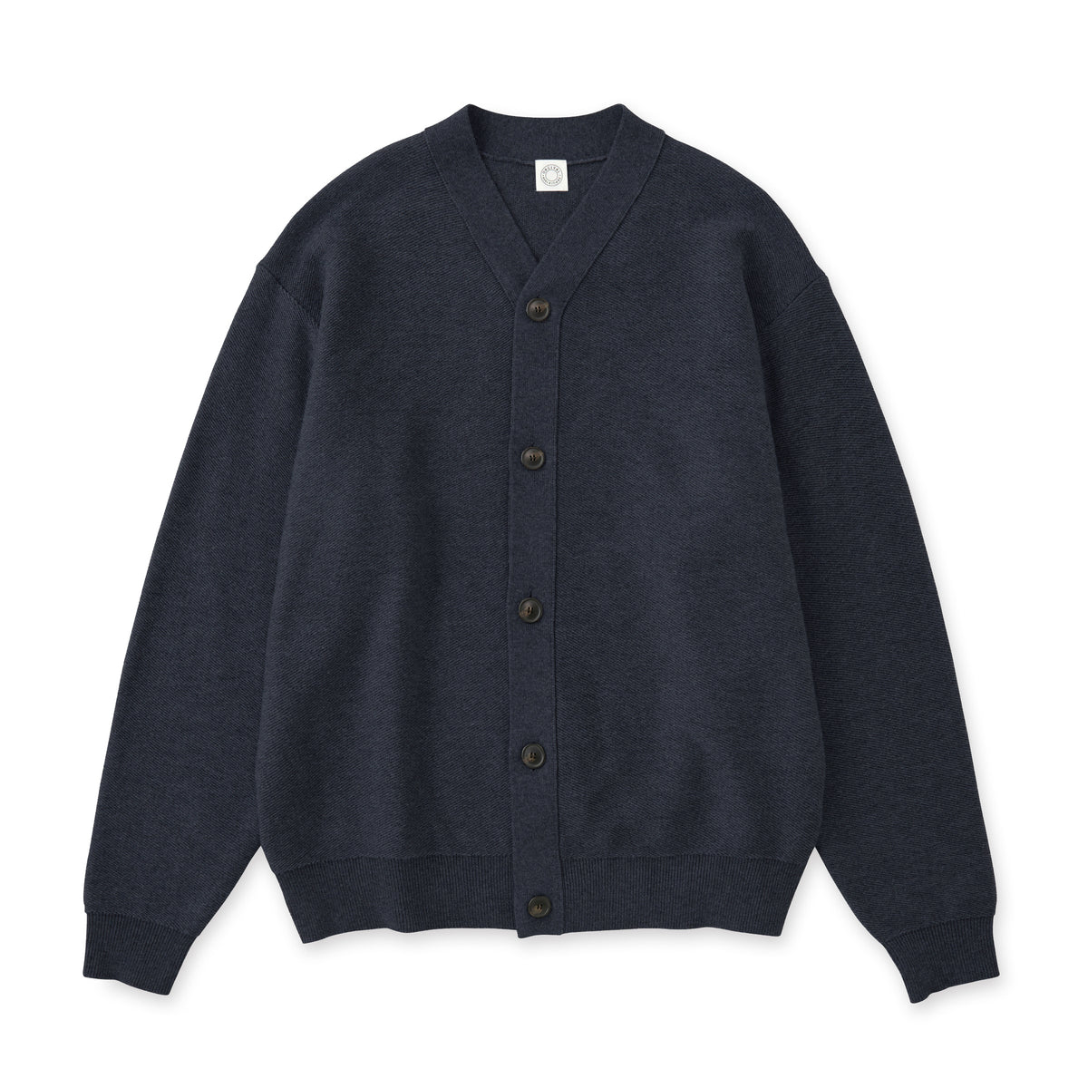 Men's Wool Cotton 9G French Terry Knit Cardigan