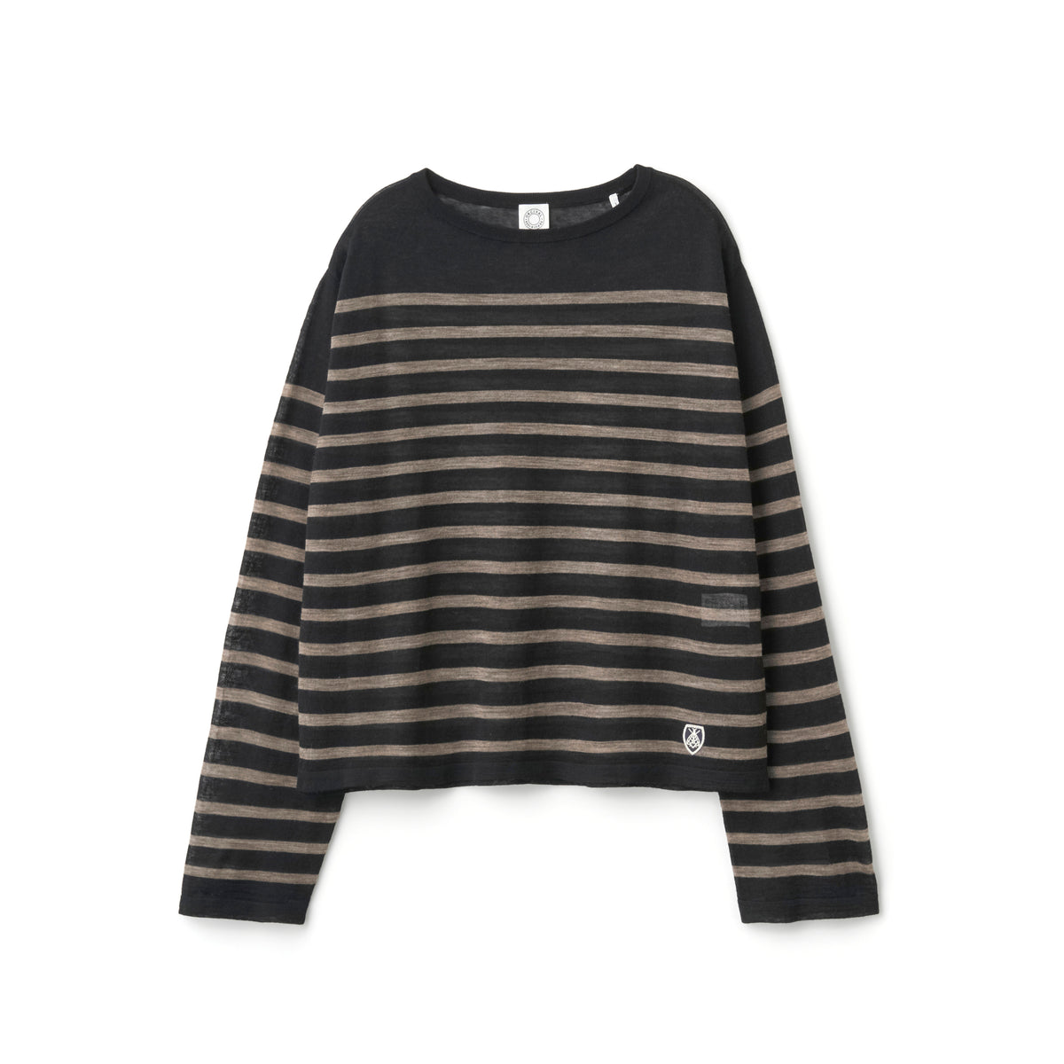 Women's Sheer Knit Crew Neck Pullover